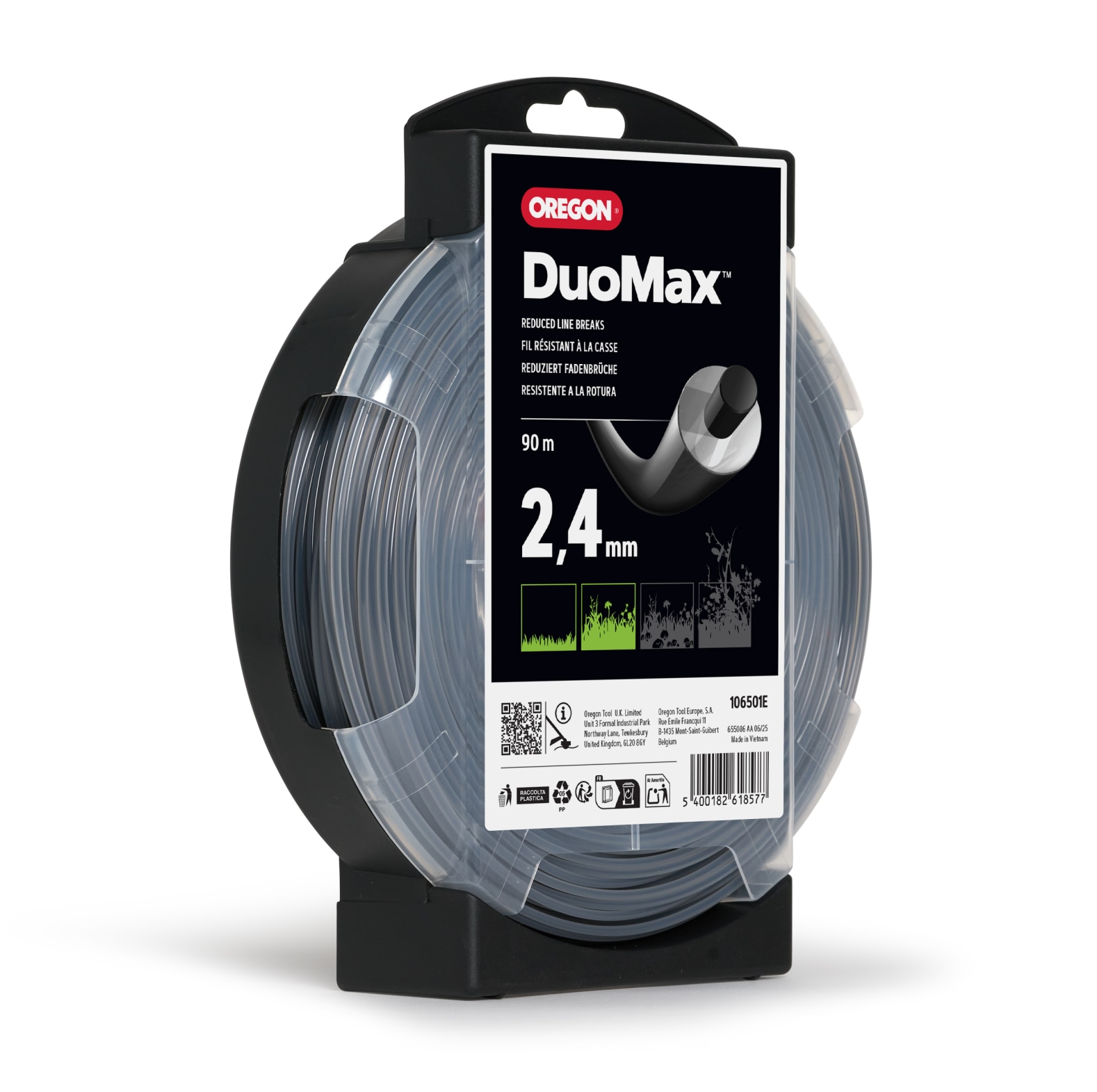  Oregon DuoMax maaidraad 2, 4 mm diameter, 90 m lengte - bij KOX online bestellen | 106501E 