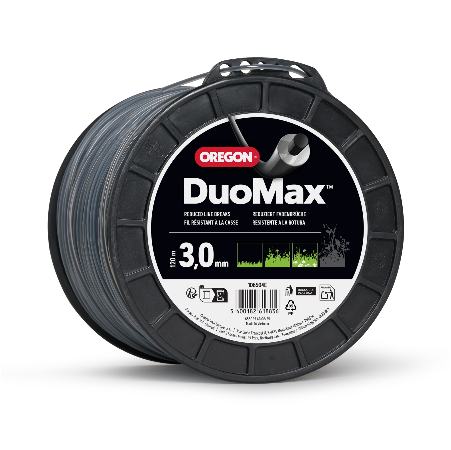 Oregon DuoMax Freischneidefaden 3, 0 mm Durchmesser, 120 m L�nge - bei KOX online bestellen | 295368