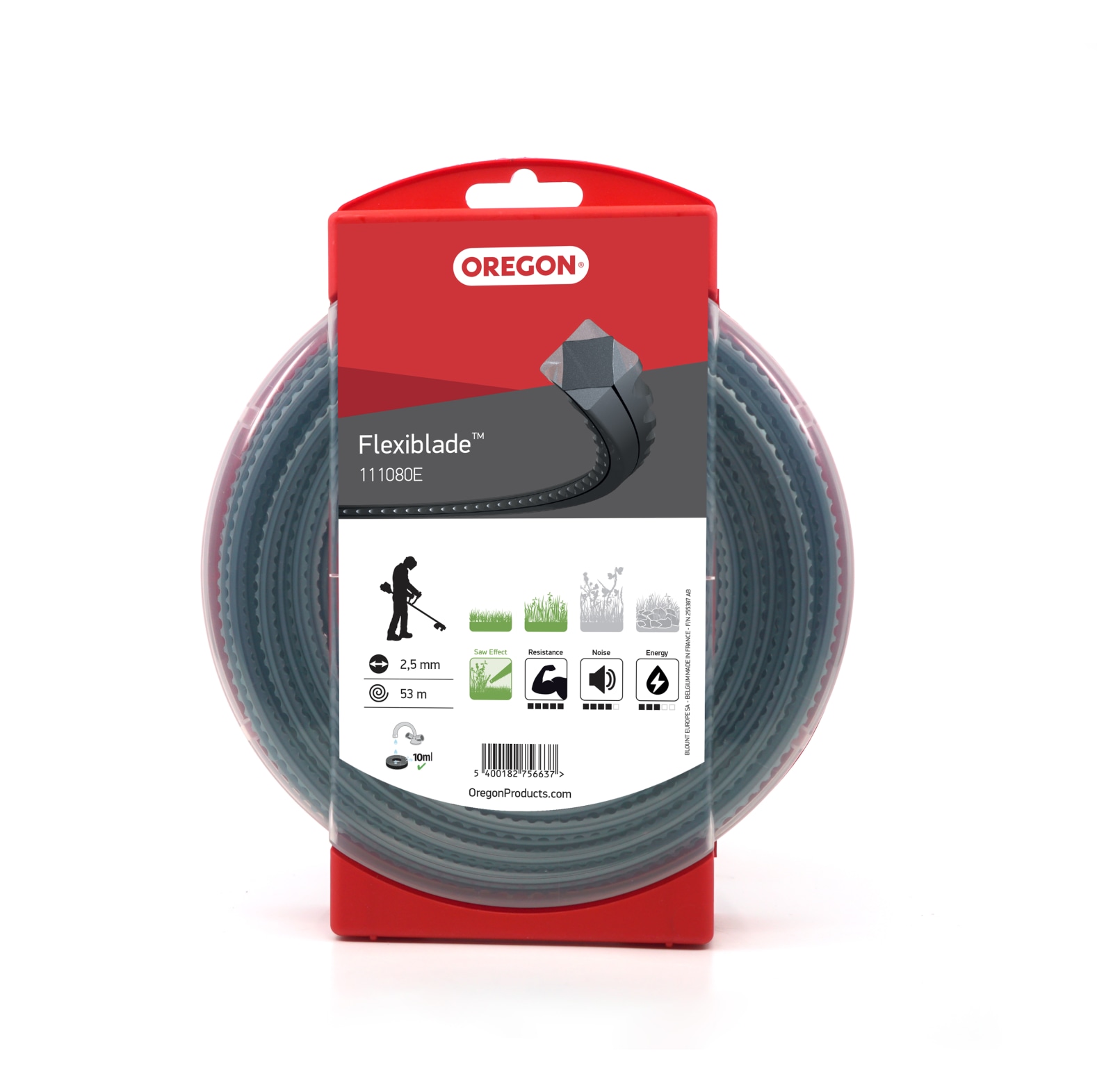 Fil de d�broussailleuse Oregon Flexiblade, diam�tre 2, 5 mm, longueur 53 m - commander en ligne chez KOX | 111080E