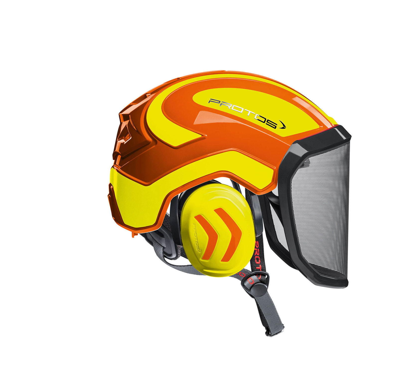  PROTOS Casque forestier / casque de protection KOX Integral Arborist F39 Orange/jaune fluo - commander en ligne chez KOX | XX74134 