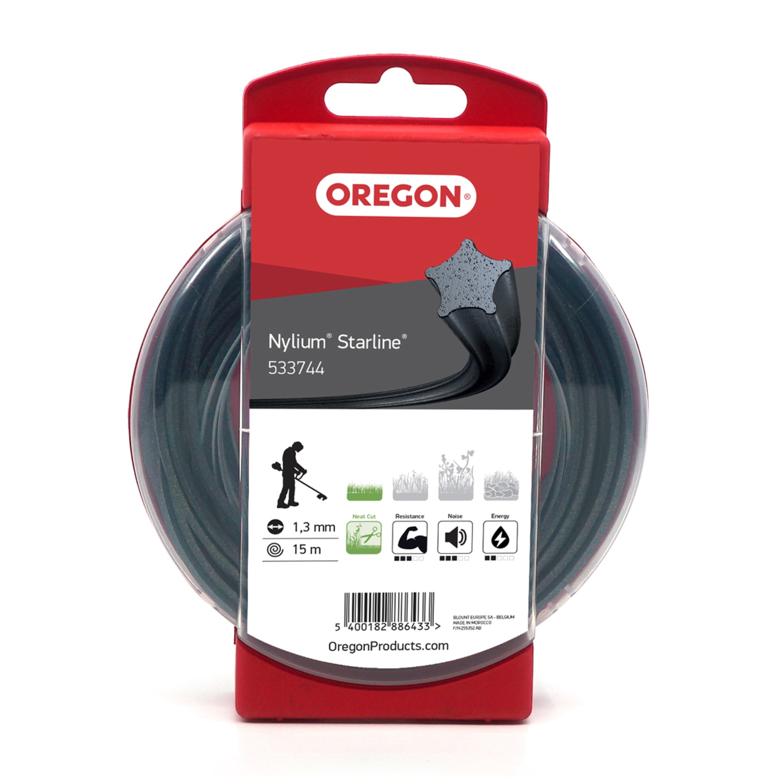  Oregon Nylium Starline maaidraad 1, 3 mm diameter, 15 m lengte - bij KOX online bestellen | 533744 
