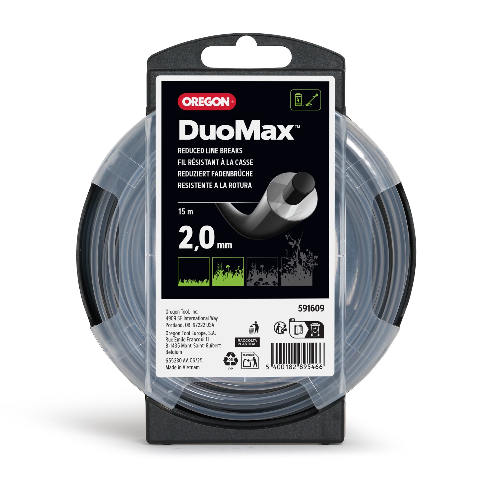 Oregon DuoMax Freischneidefaden 2, 0 mm Durchmesser, 15 m L�nge - bei KOX online bestellen | 591609