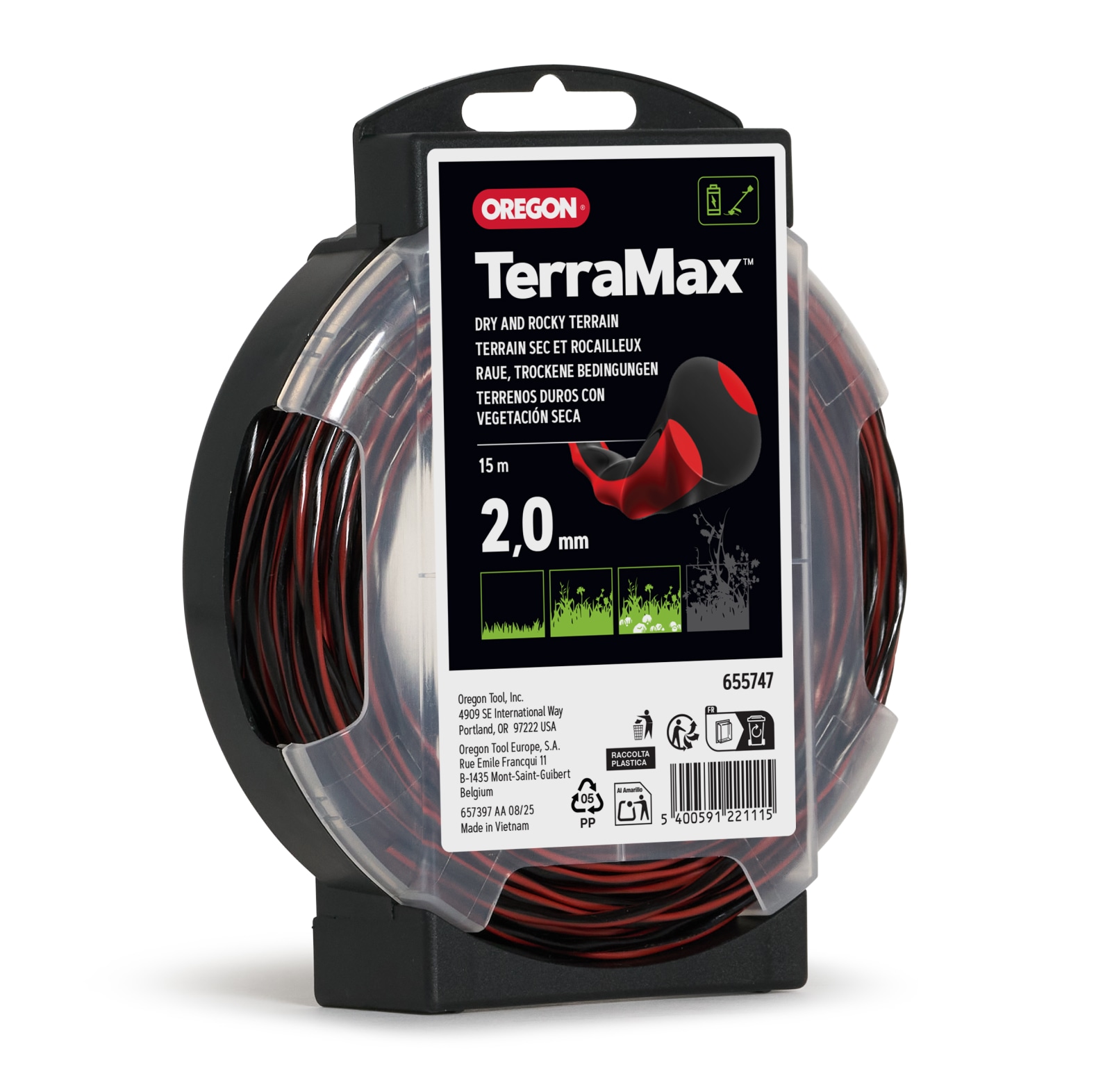  Oregon Freischneidefaden Terramax, 2, 0 mm x 15 m - bei KOX online bestellen | 655747 