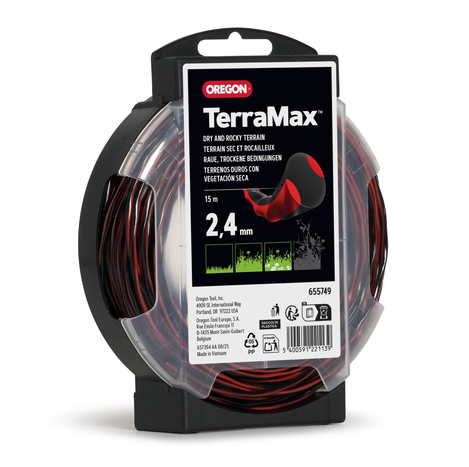  Oregon Freischneidefaden Terramax, 2, 4 mm x 15 m - bei KOX online bestellen | 655749 