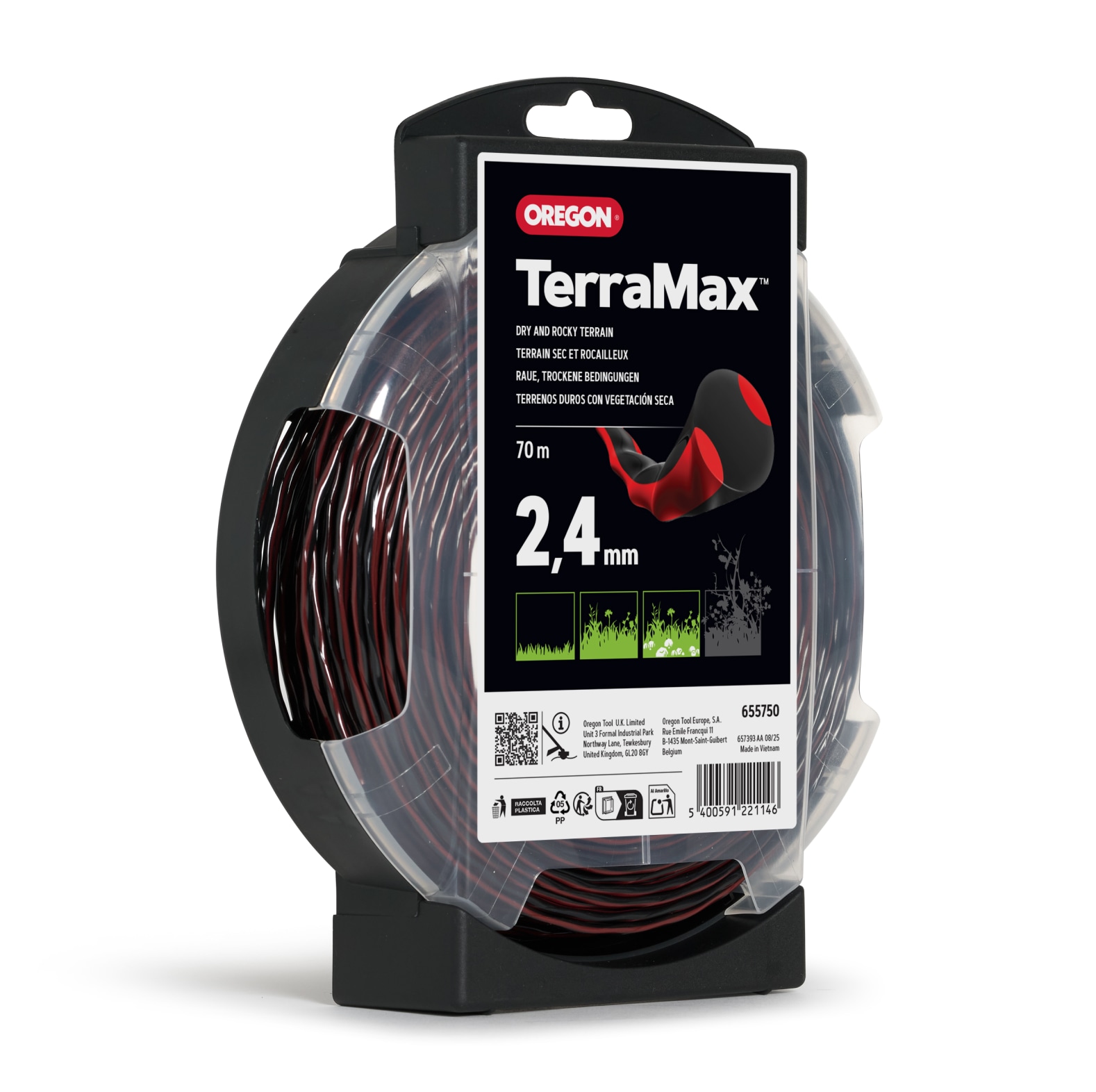 Oregon Freischneidefaden Terramax, 2, 4 mm x 70 m - bei KOX online bestellen | 655750 