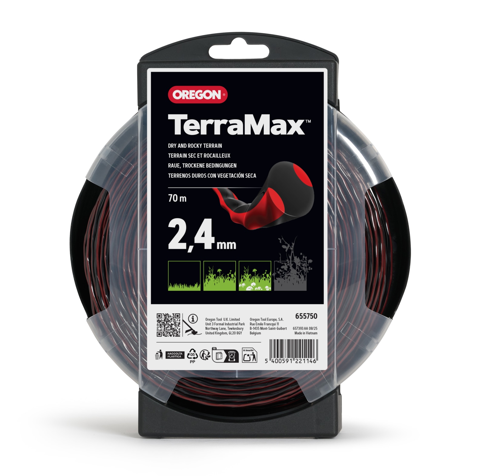 Oregon Freischneidefaden Terramax, 2, 4 mm x 70 m - bei KOX online bestellen | 655750
