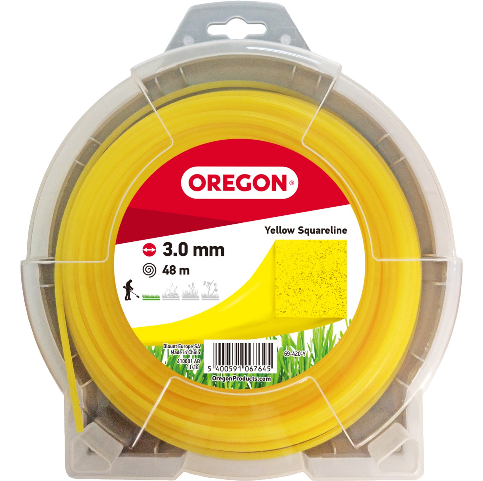  Oregon gele maaidraad vierkant Yellow Squareline - bij KOX online bestellen | 69-40-000 