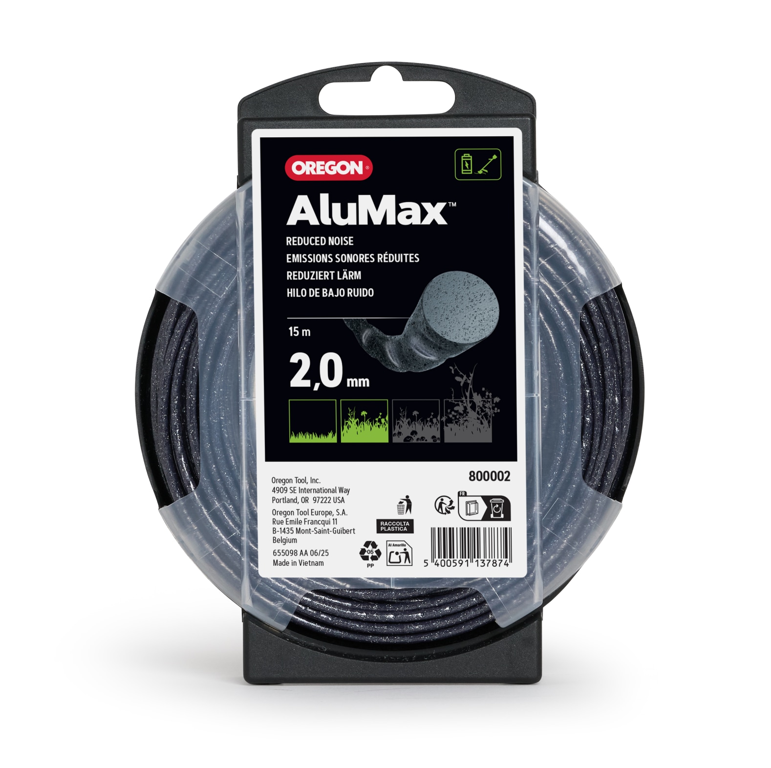 Fil de coupe Oregon Alumax rond 2, 0 mm de diam�tre, 15 m de longueur - commander en ligne chez KOX | 800002