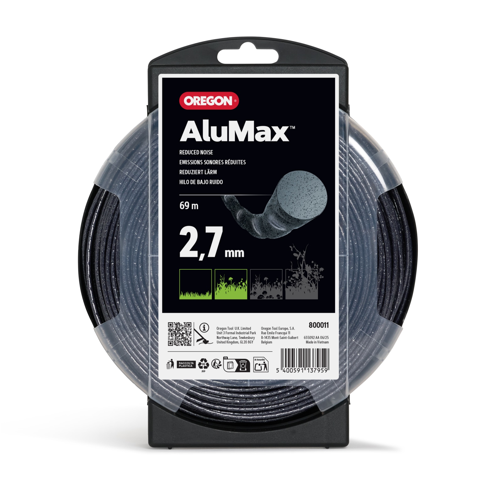 Oregon Alumax Rund Freischneidefaden 2, 7 mm Durchmesser, 69 m L�nge - bei KOX online bestellen | 800011