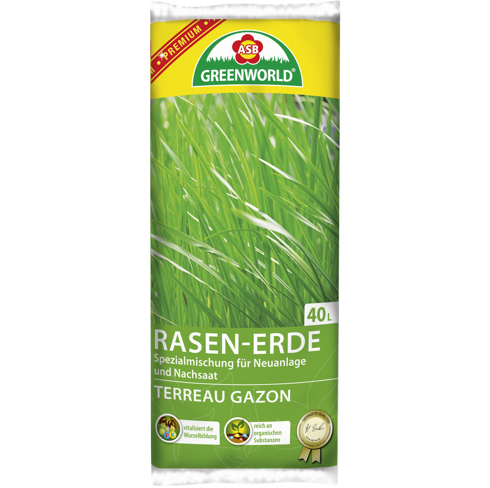  Greenworld Premium Rasenerde 40 L - bei KOX online bestellen | XX91343 