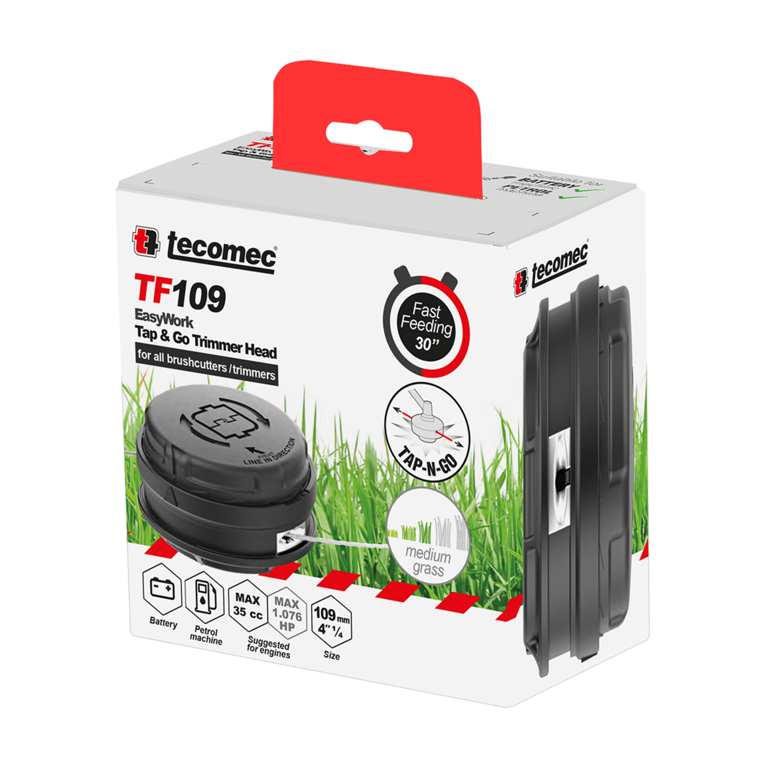 Tecomec Fadenkopf Easy Work TF 109  M10 x 1 LHF und M12 x 1, 5 LHF - bei KOX online bestellen | XX50729094