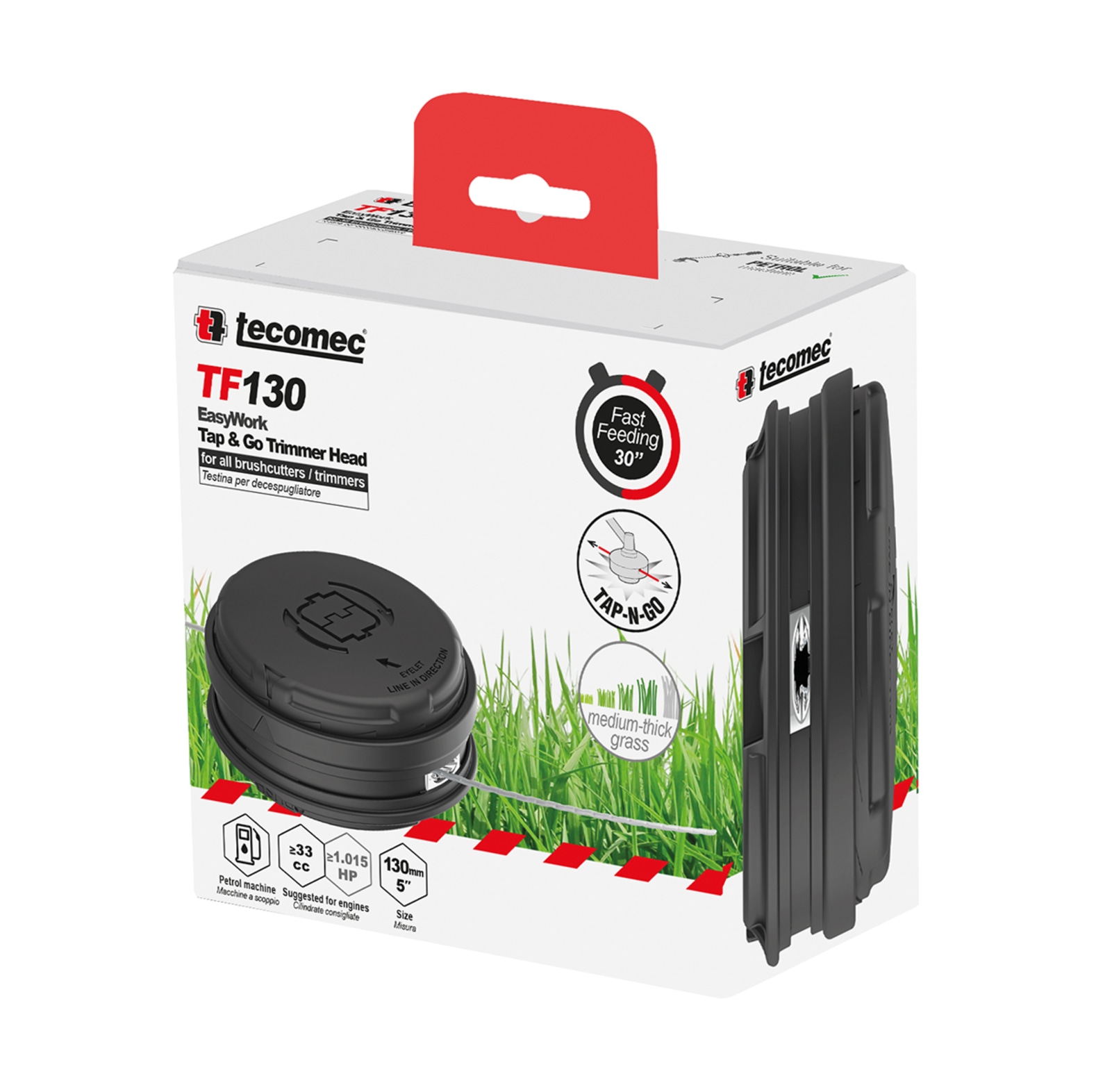 T�te de fil Tecomec Easy Work TF 130 M8 x 1, 25 LHM et M10 x 1, 25 LHF - commander en ligne chez KOX | XX50739186