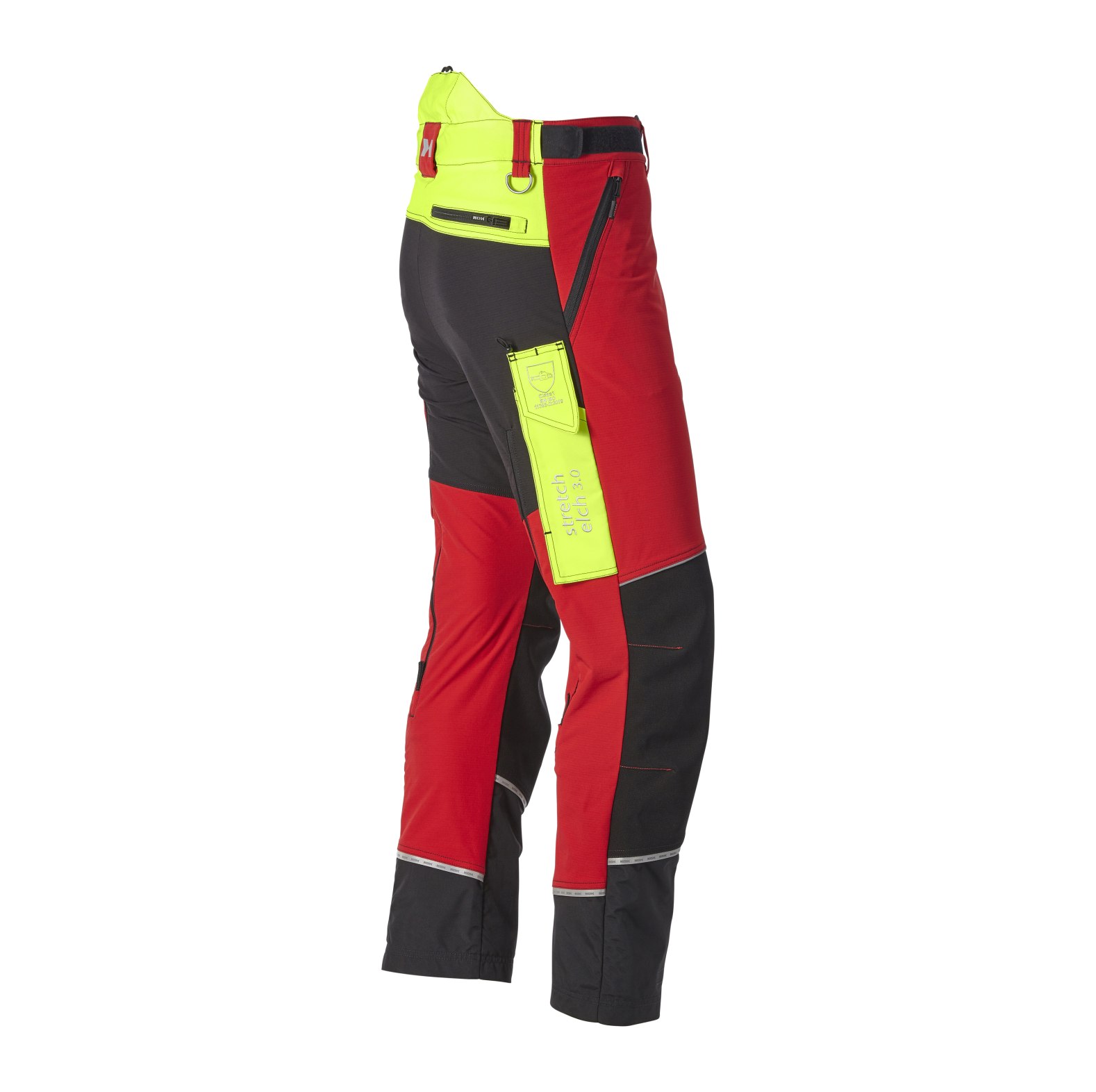 KOX-snijbeschermingsbroek stretch Elch 3.0 rood/geel - bij KOX online bestellen | XX71236