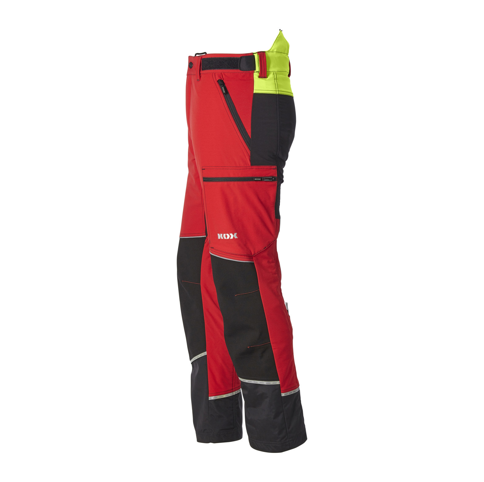 KOX-snijbeschermingsbroek stretch Elch 3.0 rood/geel - bij KOX online bestellen | XX71236