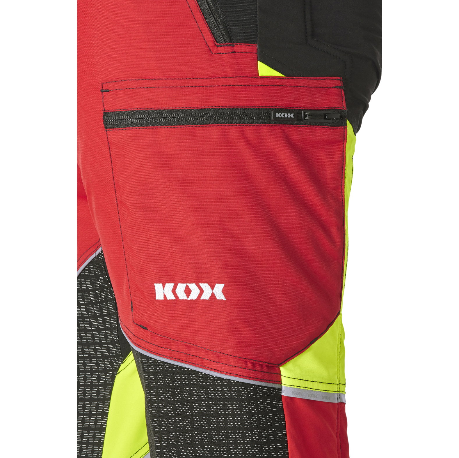 KOX Schnittschutzhose Light 2.0 Rot/Gelb - bei KOX online bestellen | XX71237-110