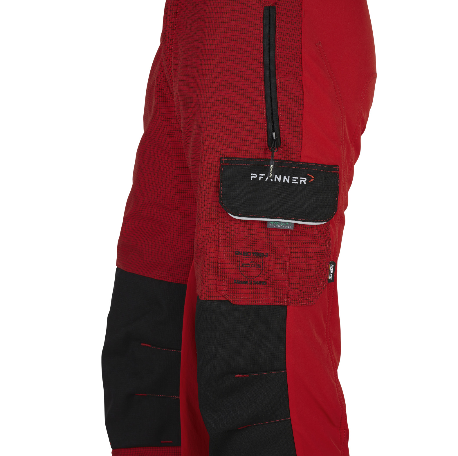 PFANNER Schnittschutzhose Gladiator II Typ A 2.5 Rot - bei KOX online bestellen | XX71242