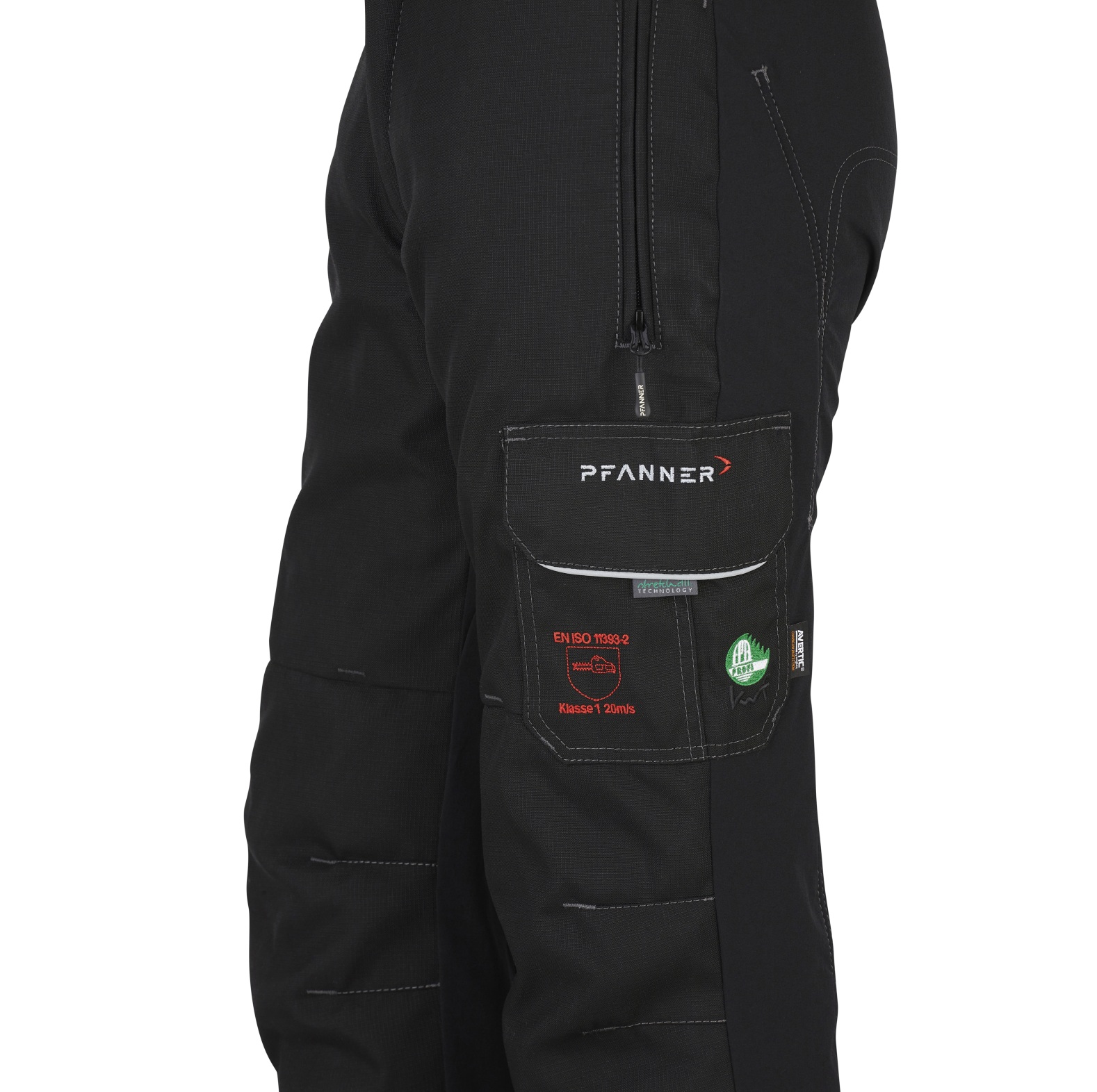 PFANNER Schnittschutzhose Ventilation Typ A 2.5 Schwarz - bei KOX online bestellen | XX71244