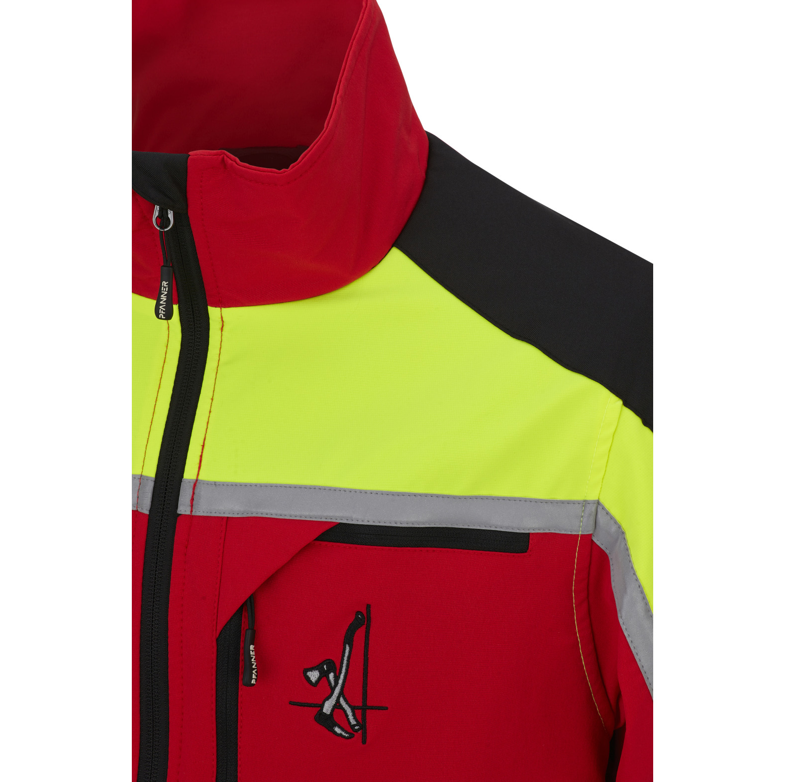 PFANNER Forstjacke Forest Light Rot/Neongelb - bei KOX online bestellen | XX71439