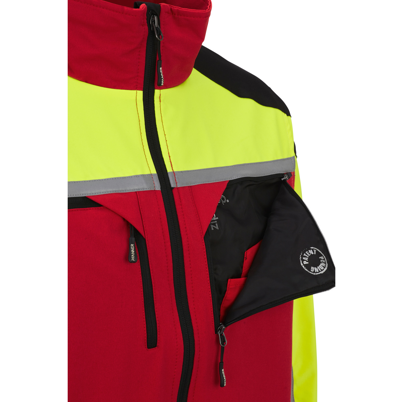 PFANNER Forstjacke Forest Light Rot/Neongelb - bei KOX online bestellen | XX71439