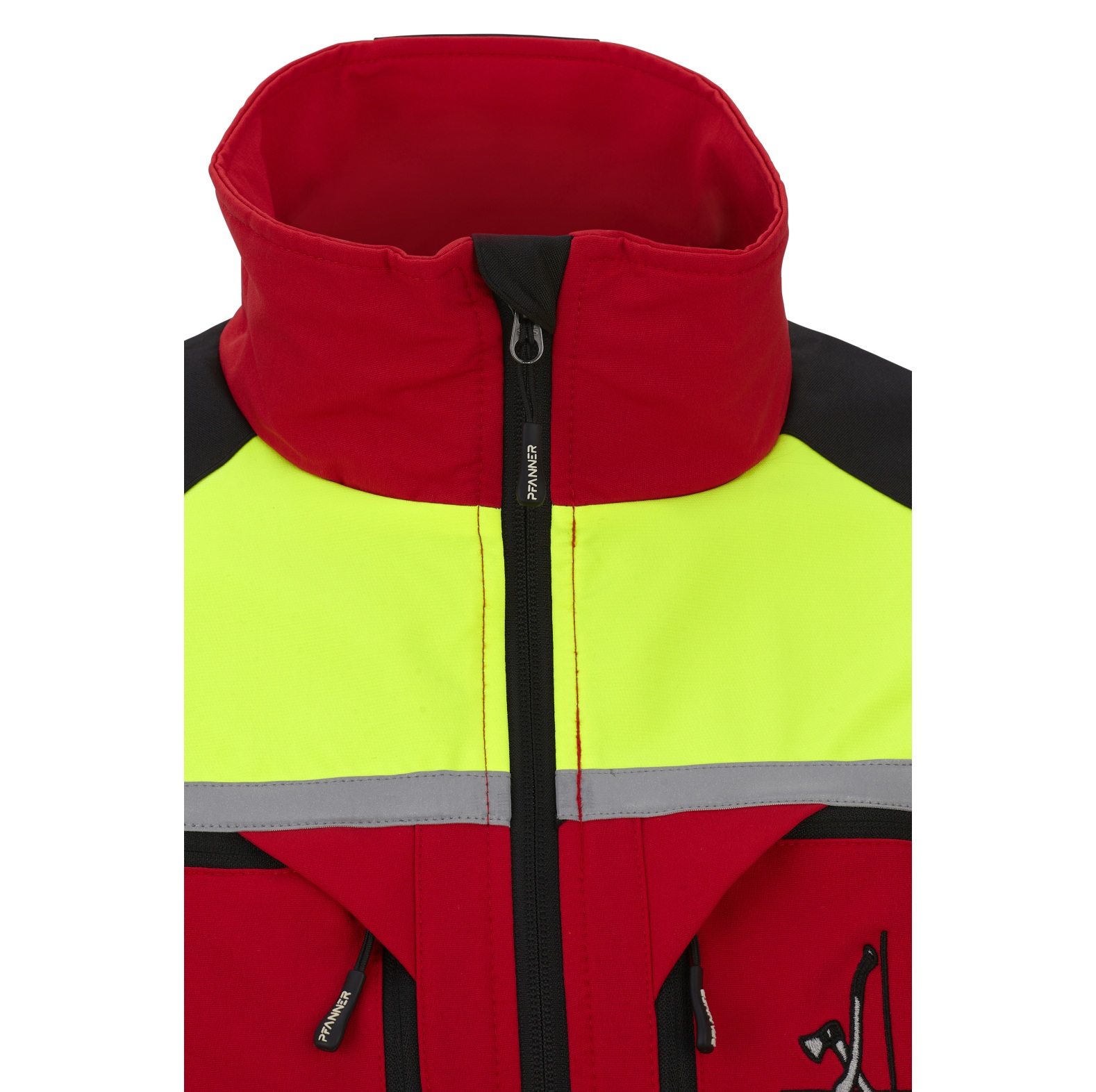 PFANNER Forstjacke Forest Light Rot/Neongelb - bei KOX online bestellen | XX71439