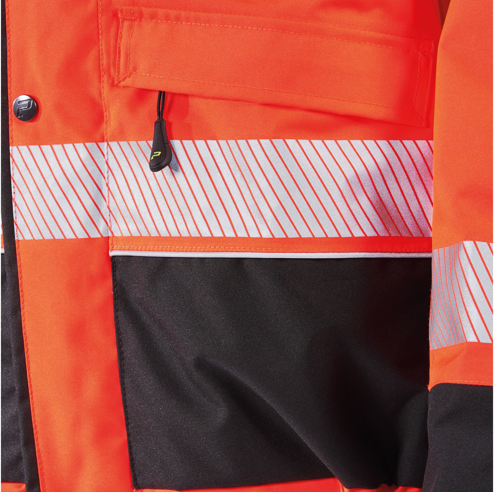 PSS Regenjacke X-treme Rain EN 20471 Orange/Schwarz - bei KOX online bestellen | XX72413