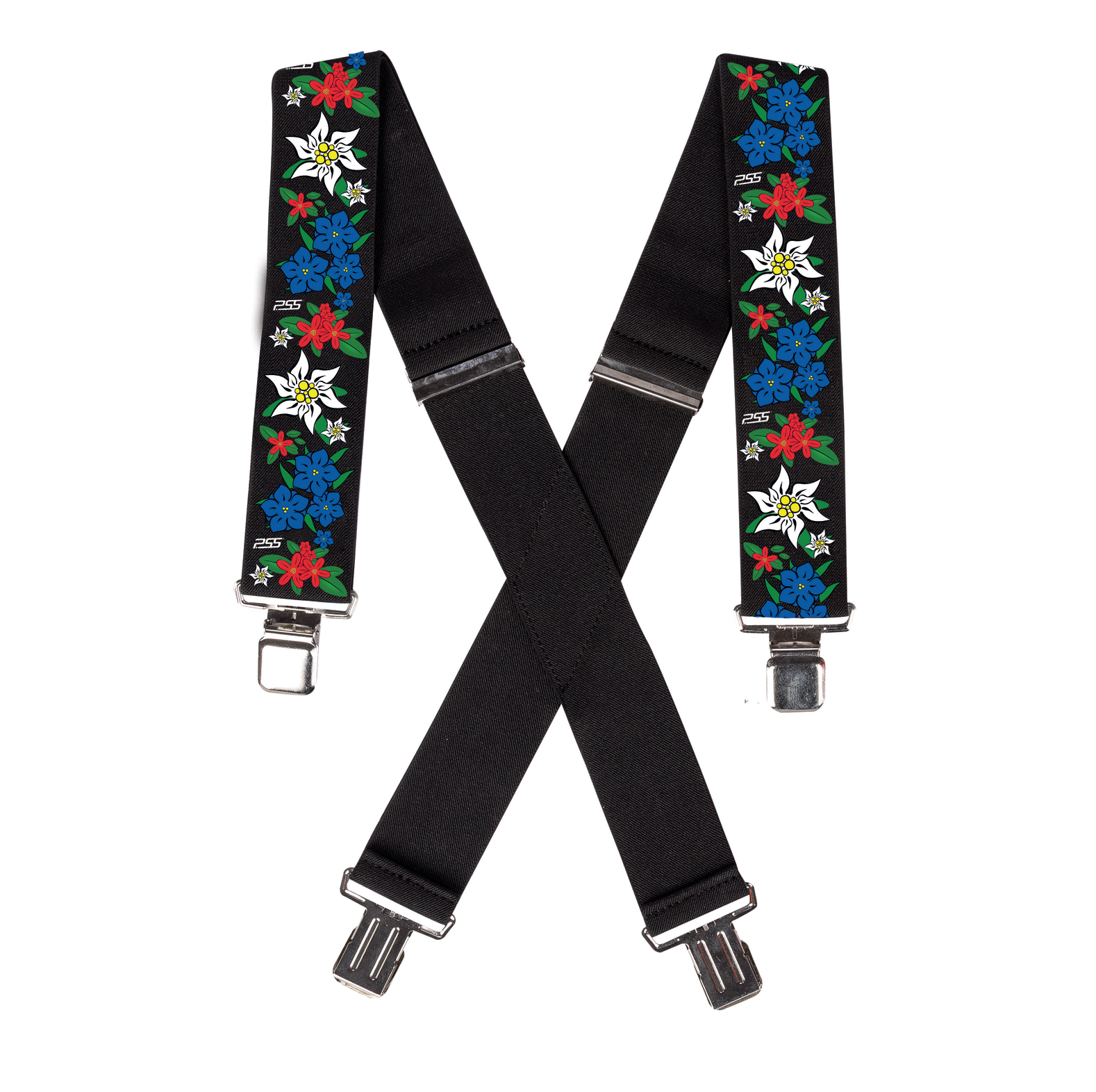 PSS Hosentr�ger Alpenflower mit Clip Schwarz Gr��e 75 cm - bei KOX online bestellen | XX72528-01