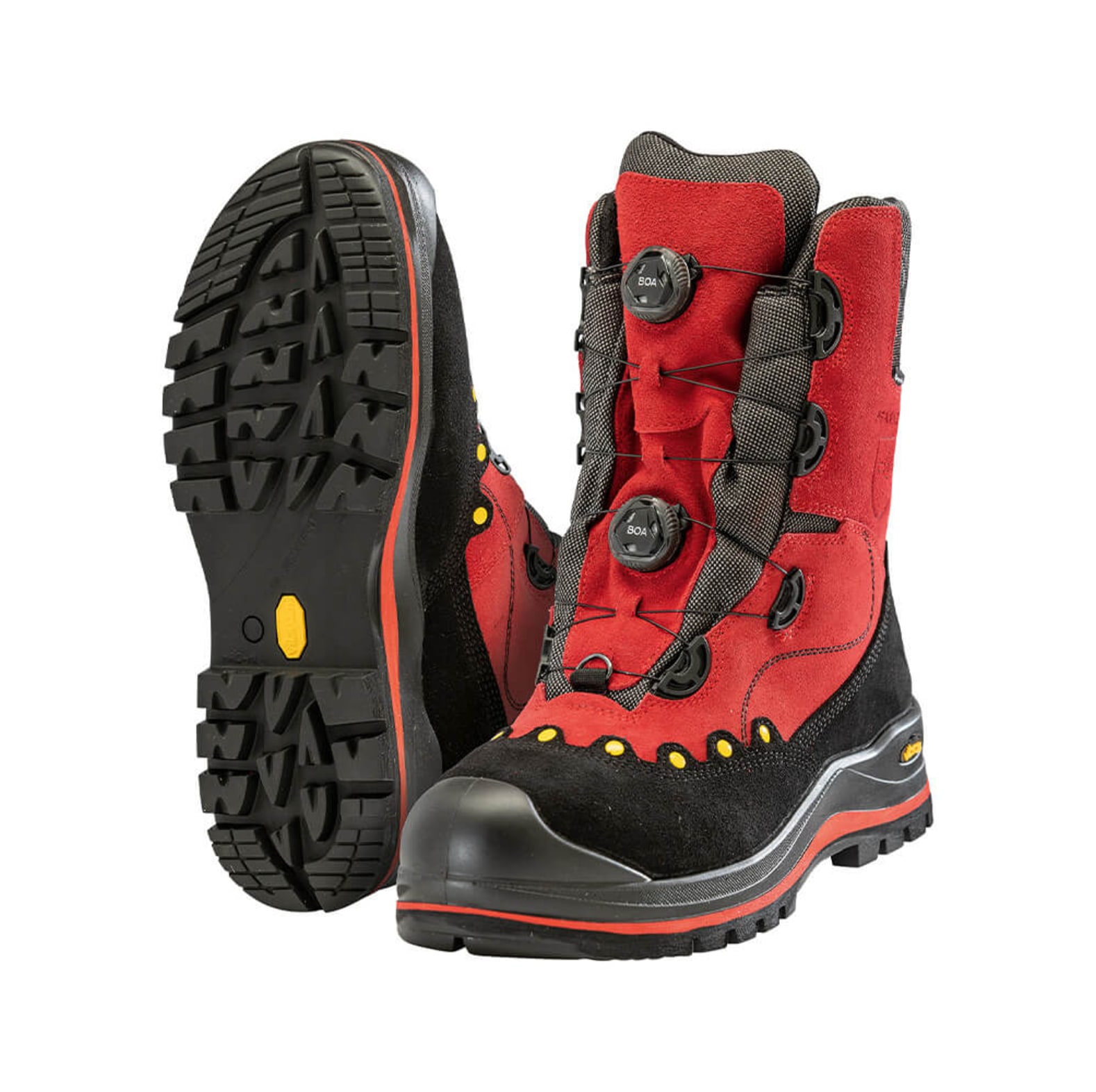 PFANNER� BOA� Schnittschutzstiefel / Schnittschutzschuhe Rot/Schwarz - bei KOX online bestellen | XX73141