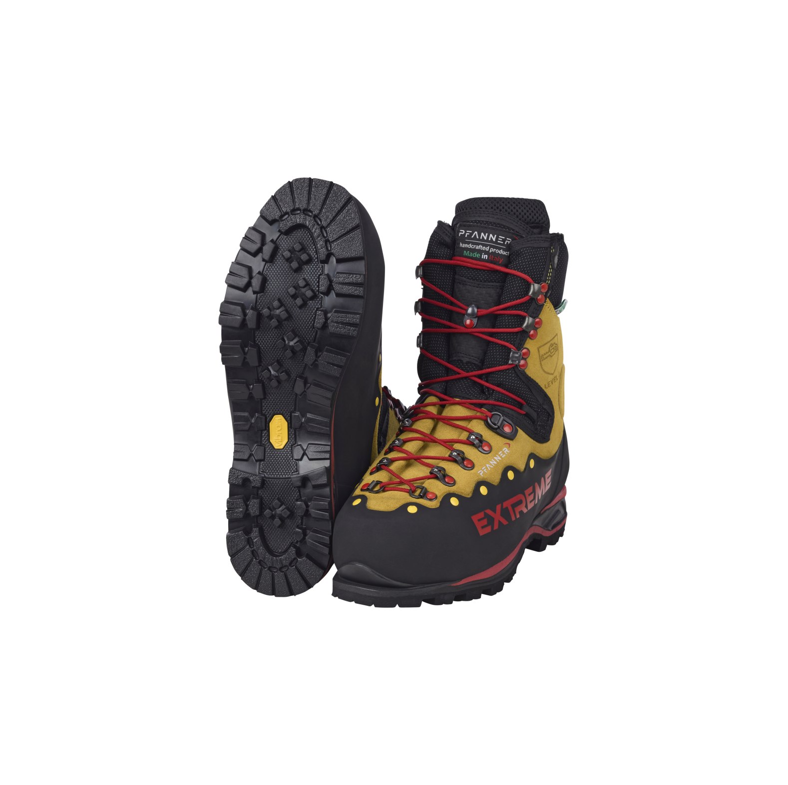 PFANNER Schnittschutzstiefel Zugspitze Extreme schwarz gelb, Gr��e 39 - bei KOX online bestellen | XX73143-39