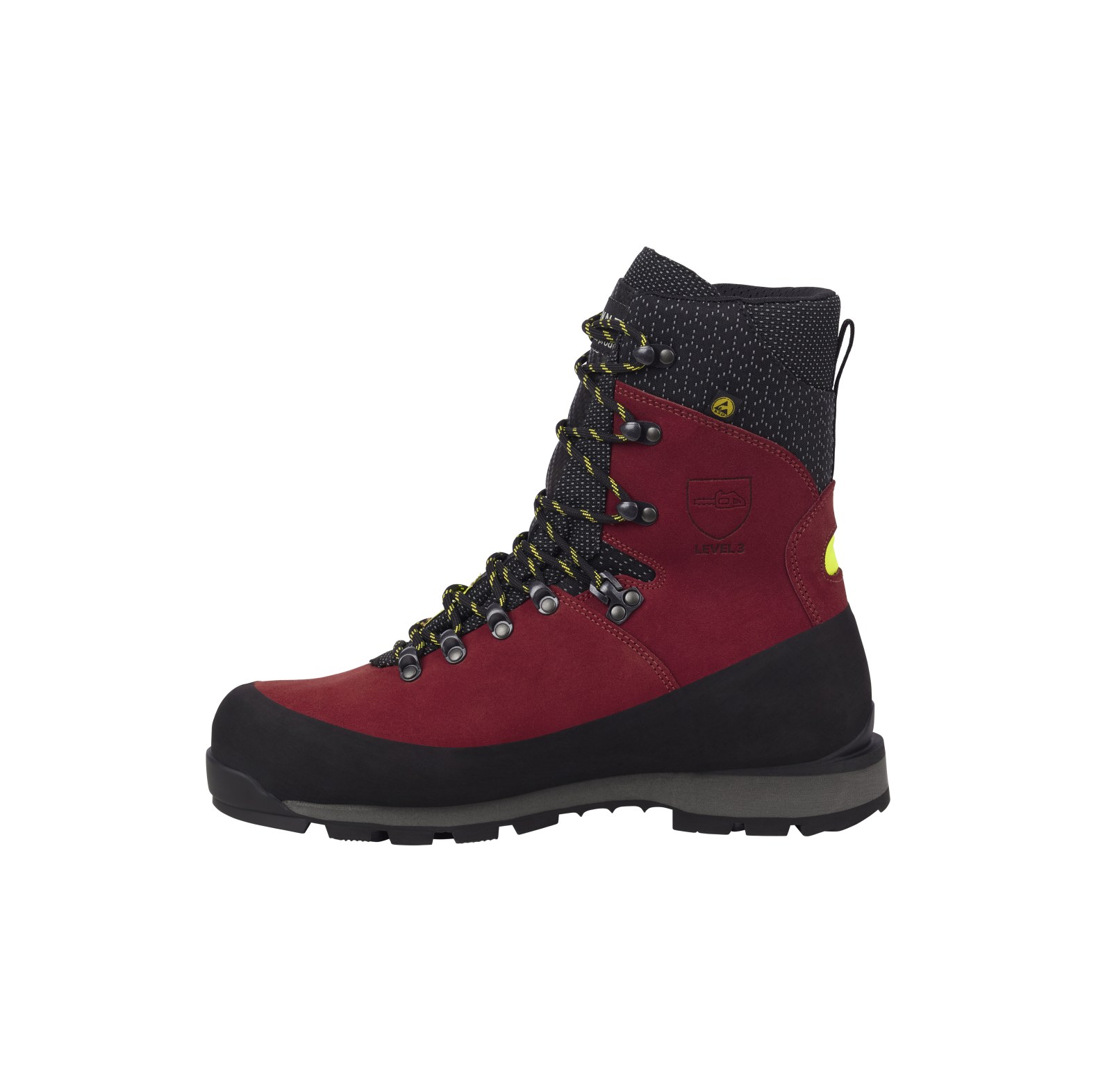 PFANNER Schnittschutzstiefel Nanoshield Silvretta Schwarz/Rot - bei KOX online bestellen | XX73144