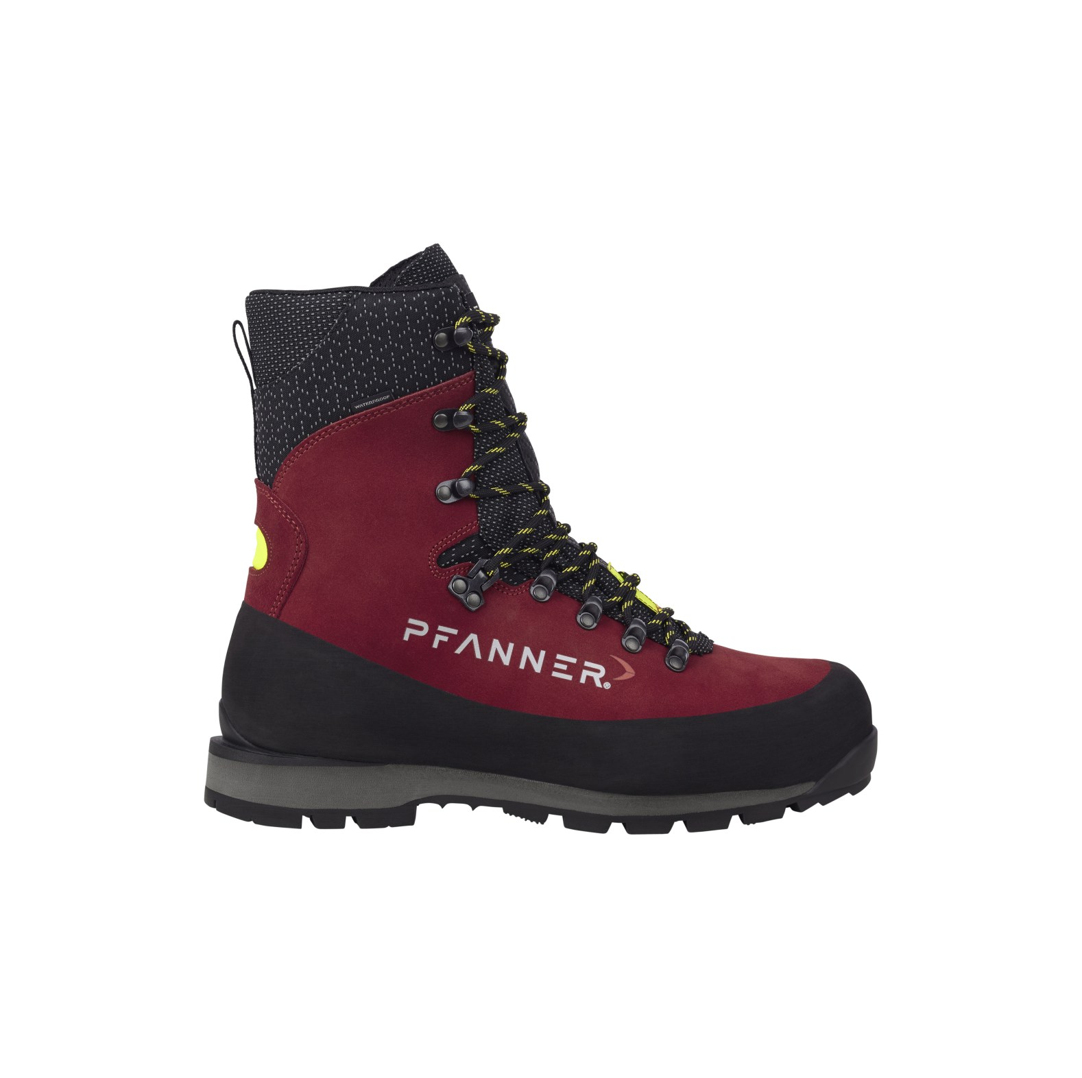 PFANNER Schnittschutzstiefel Nanoshield Silvretta Schwarz/Rot - bei KOX online bestellen | XX73144