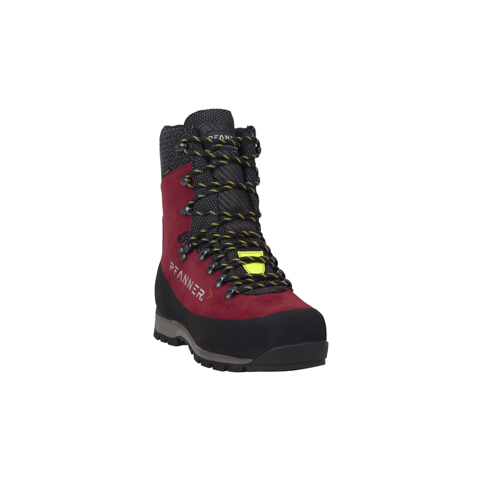 PFANNER Schnittschutzstiefel Nanoshield Silvretta Schwarz/Rot - bei KOX online bestellen | XX73144