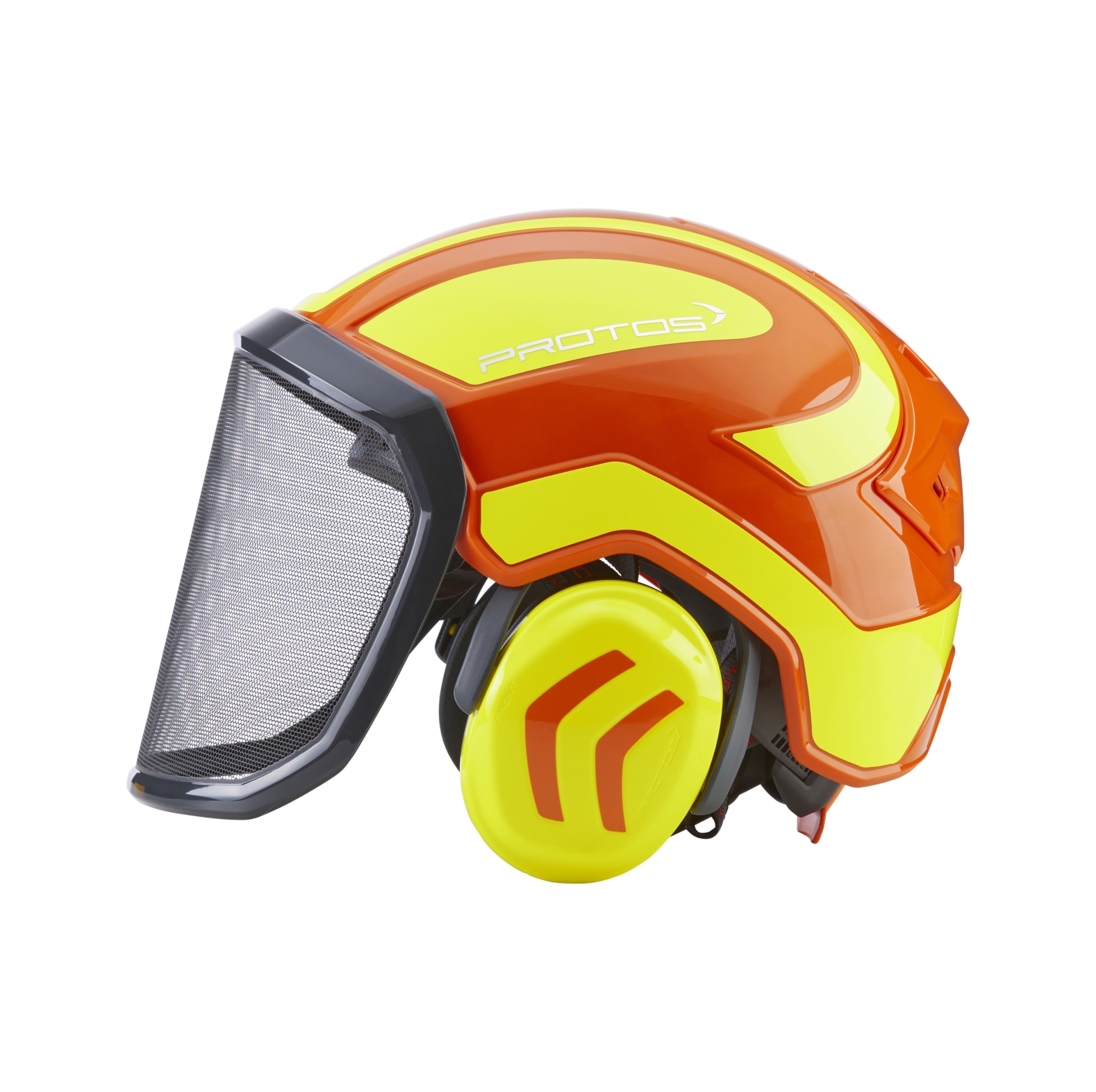 PROTOS� Casque forestier / casque de protection KOX Integral Arborist F39 Orange/jaune fluo - commander en ligne chez KOX | XX74134