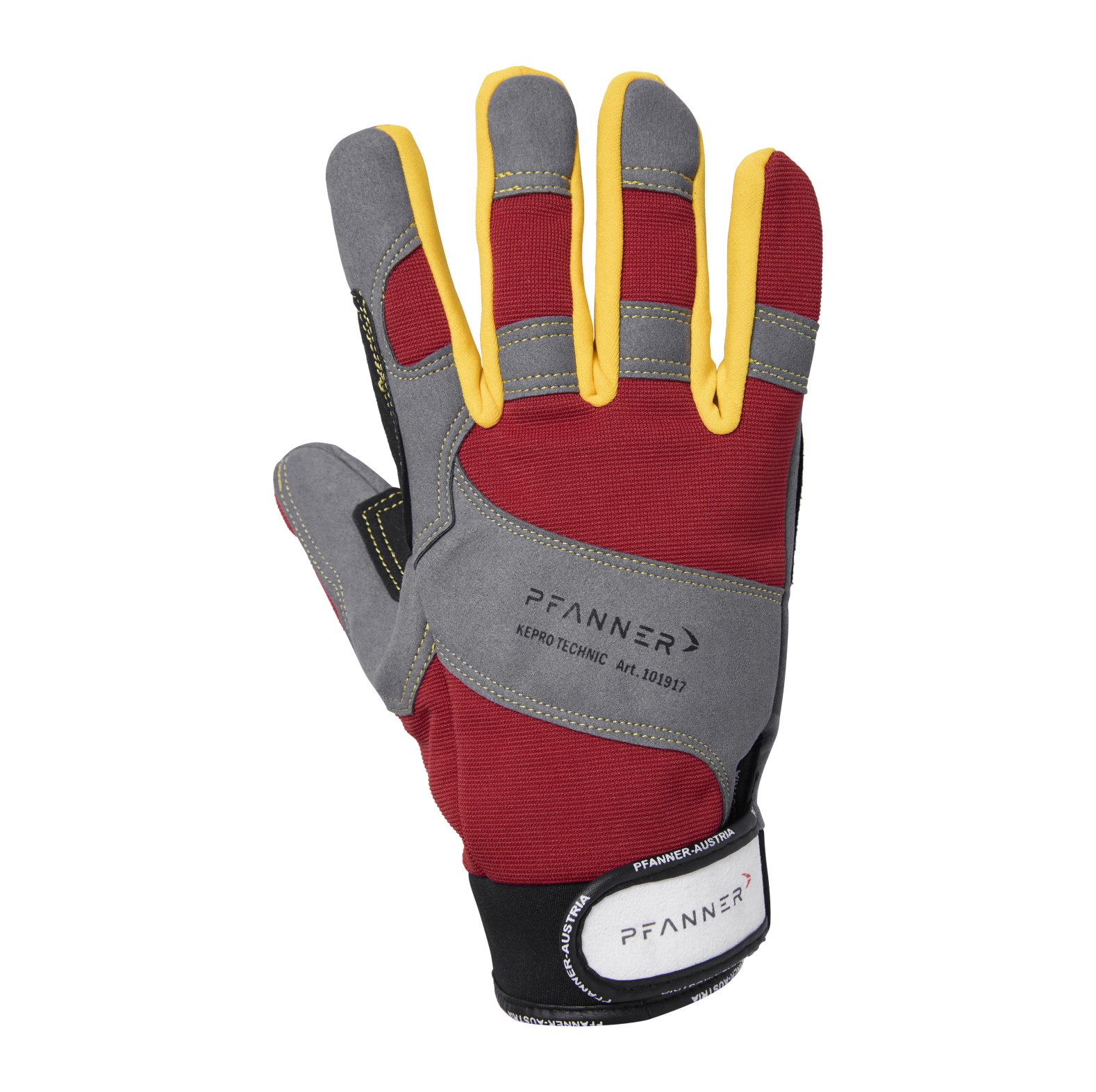 PFANNER StretchFlex KeproTechnic bosbouwhandschoenen grijs/rood - bij KOX online bestellen | XX75327