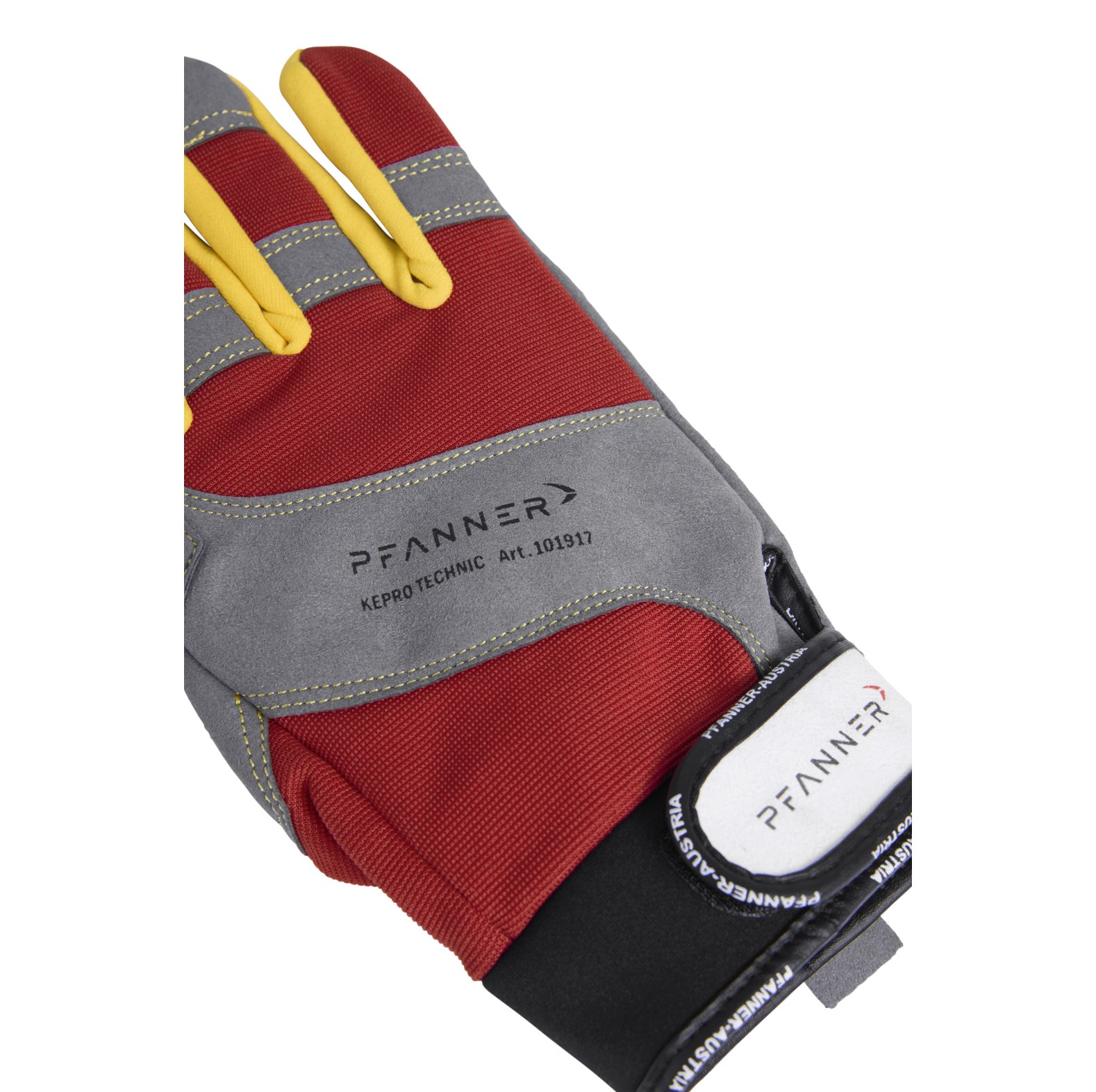 PFANNER StretchFlex KeproTechnic bosbouwhandschoenen grijs/rood - bij KOX online bestellen | XX75327