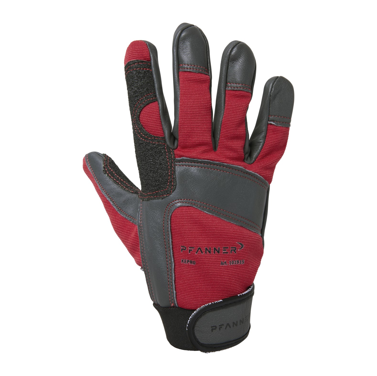 PFANNER Forsthandschuh StretchFlex Kepro Grau/Rot - bei KOX online bestellen | XX75328