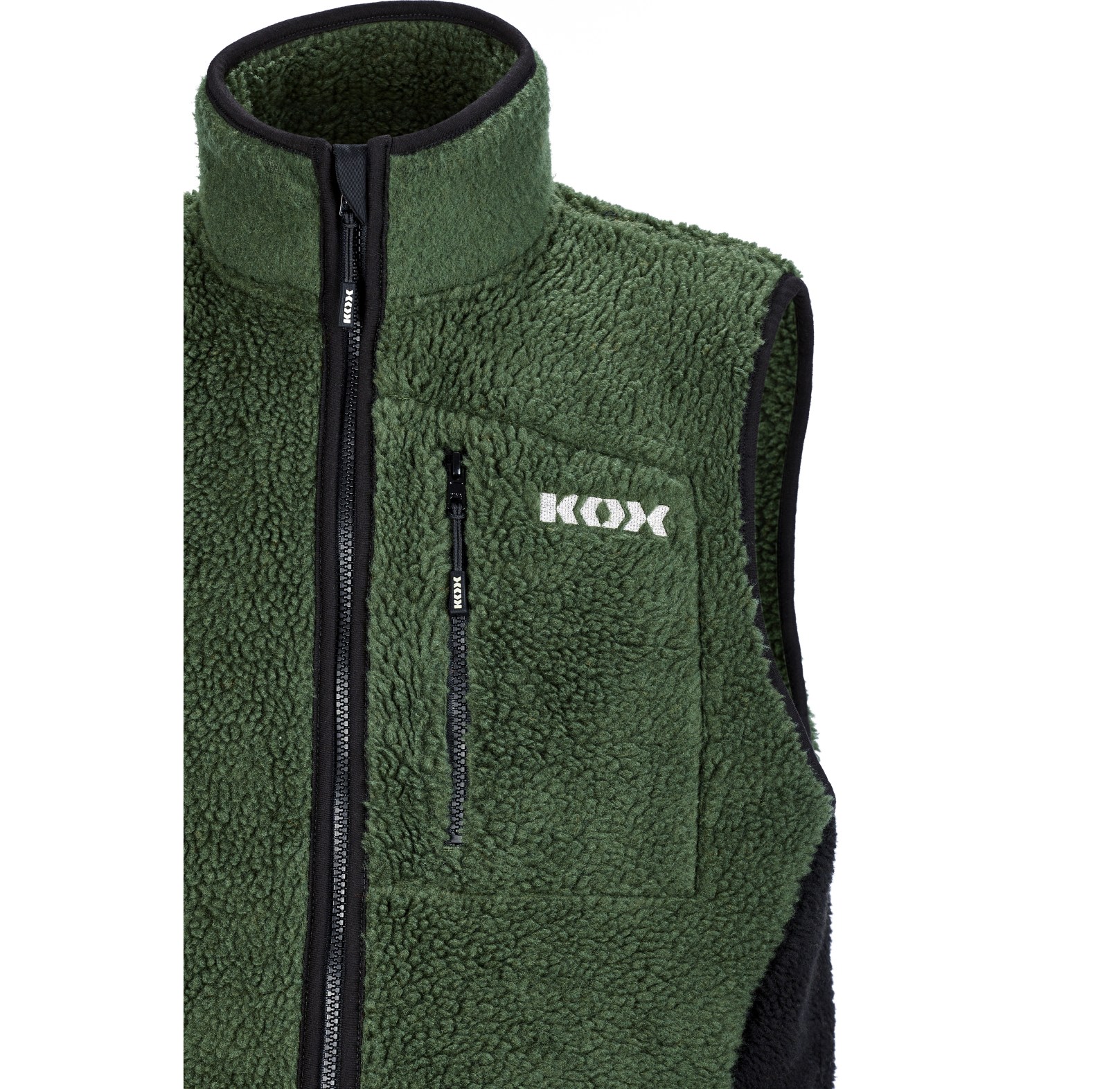 KOX Faserpelz-Weste Gr�n/Schwarz - bei KOX online bestellen | XX76146