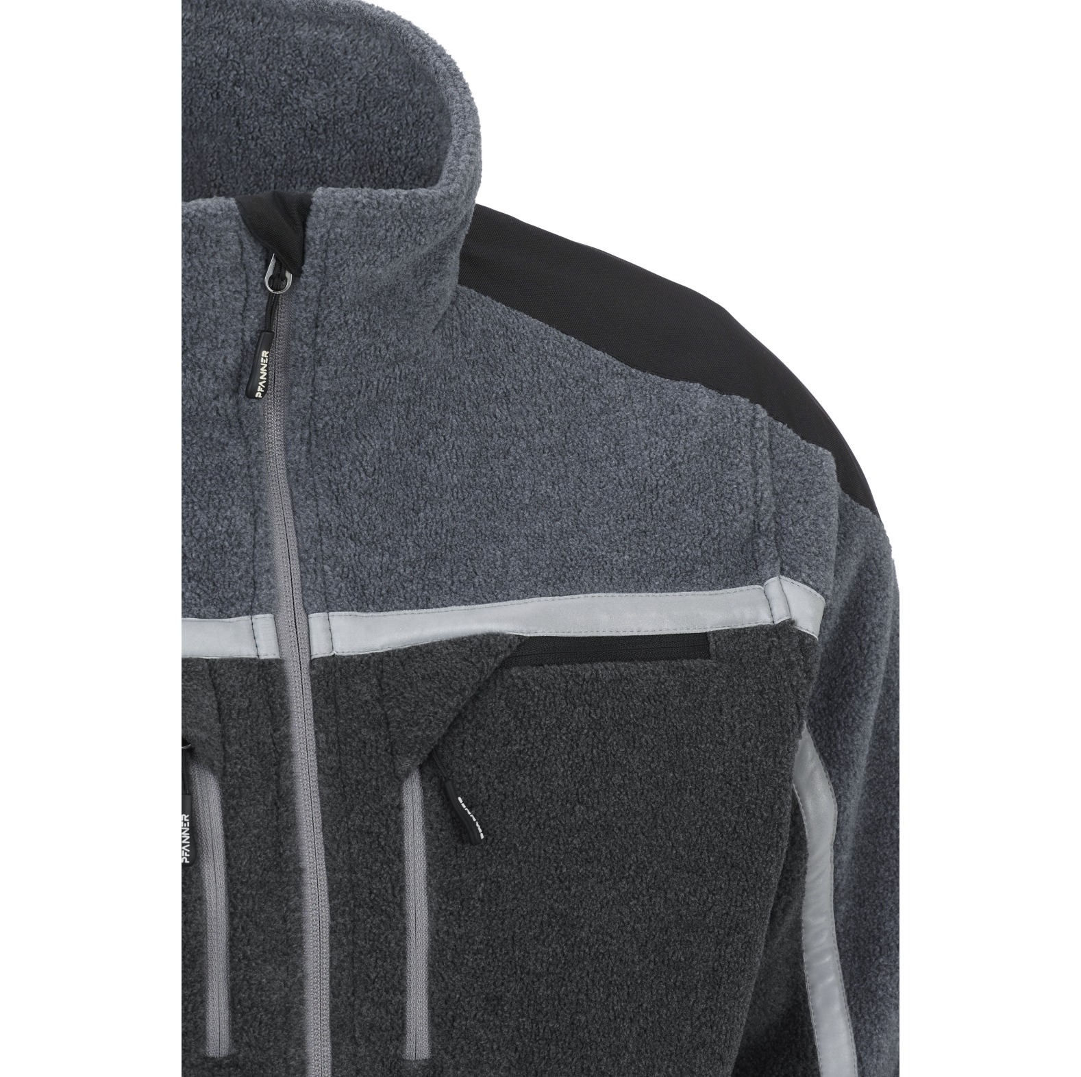 PFANNER Fleecejacke Jobby Colour Schwarz/Grau - bei KOX online bestellen | XX76165