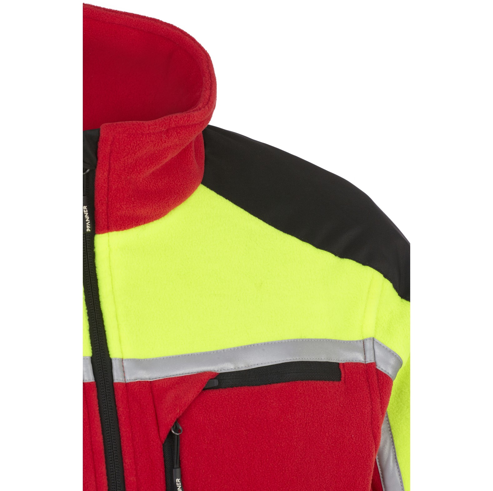 PFANNER Fleecejacke Jobby Colour Rot/Neongelb - bei KOX online bestellen | XX76166