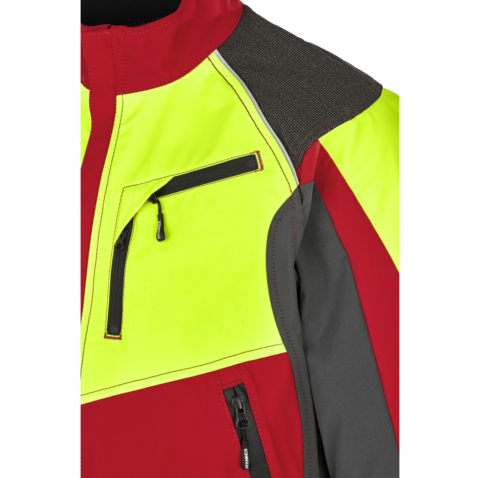 PFANNER Ventilation Forstjacke Rot/Neongelb - bei KOX online bestellen | XX76167