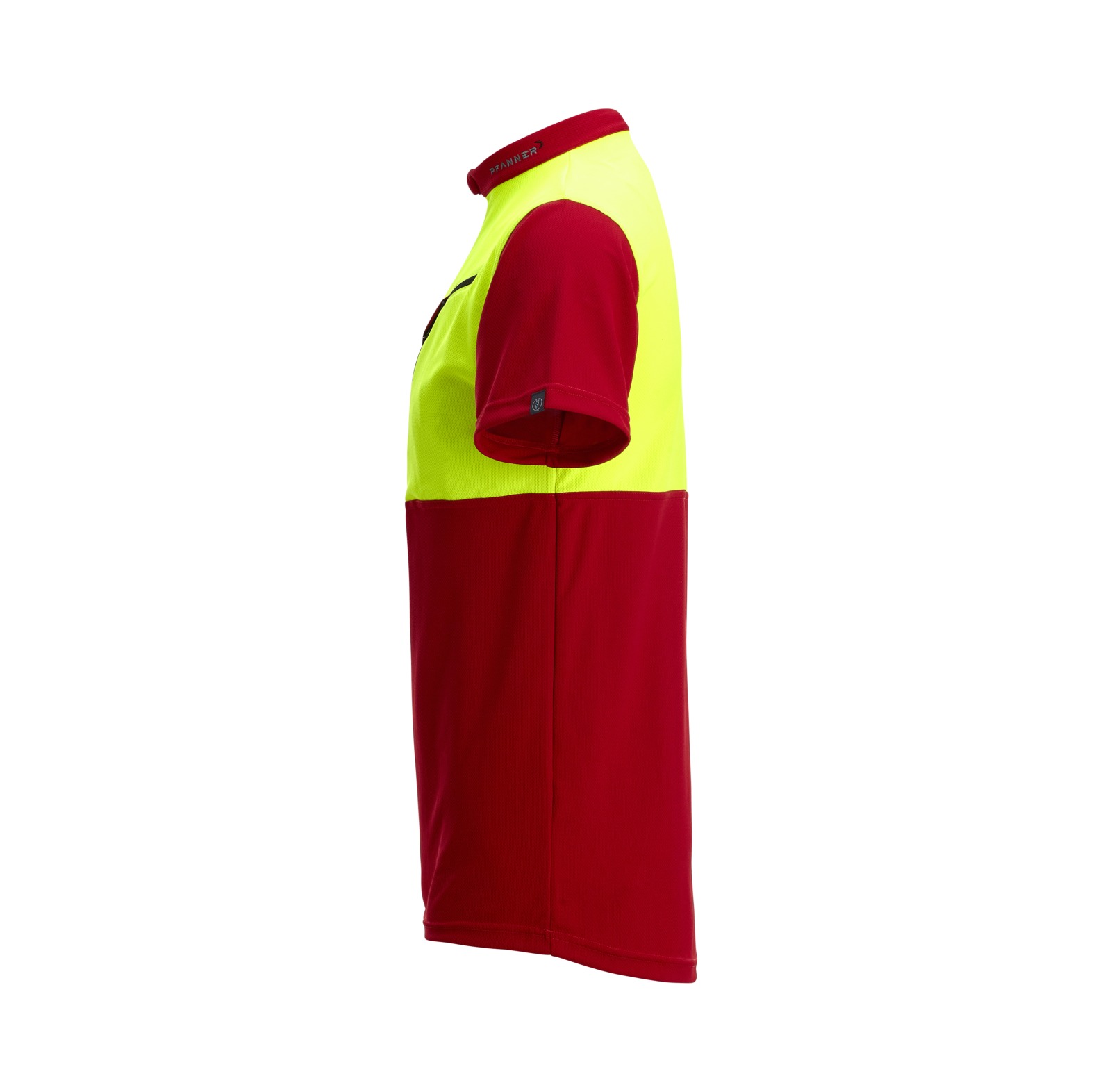 PFANNER Funktionsshirt Zipp Neck Kurzarm Rot/Neongelb - bei KOX online bestellen | XX77199