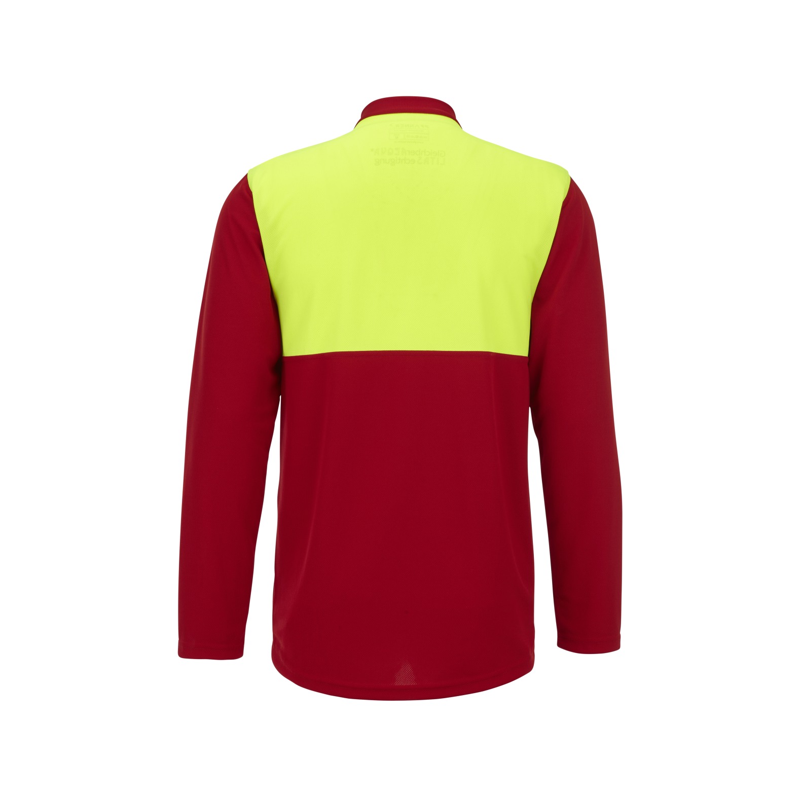 PFANNER Funktionsshirt Zipp Neck Langarm Rot/Neongelb - bei KOX online bestellen | XX77200