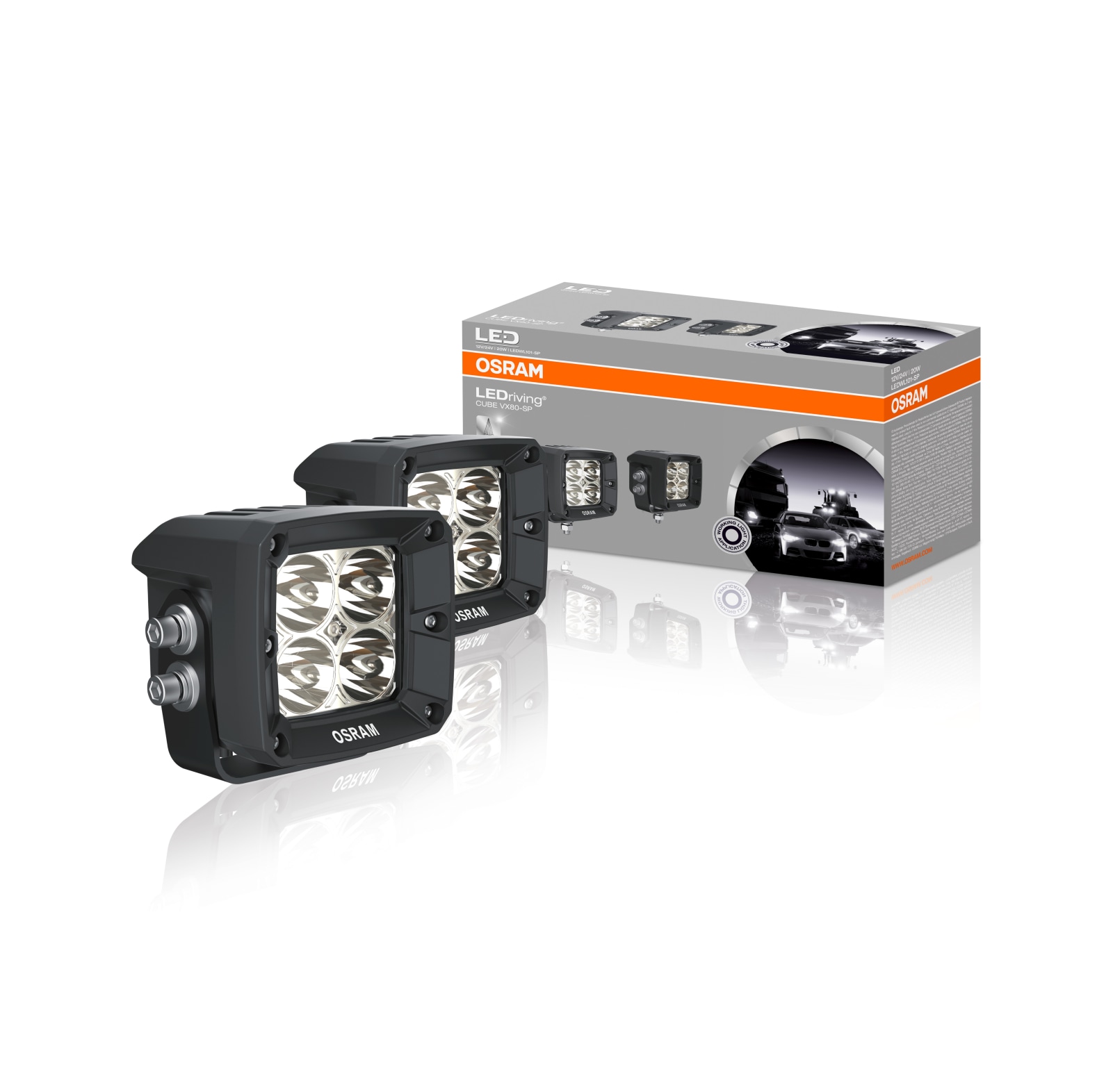 Osram LED werklamp LEDriving Cube VX80-SP 2-pack - bij KOX online bestellen | XXASOWL110