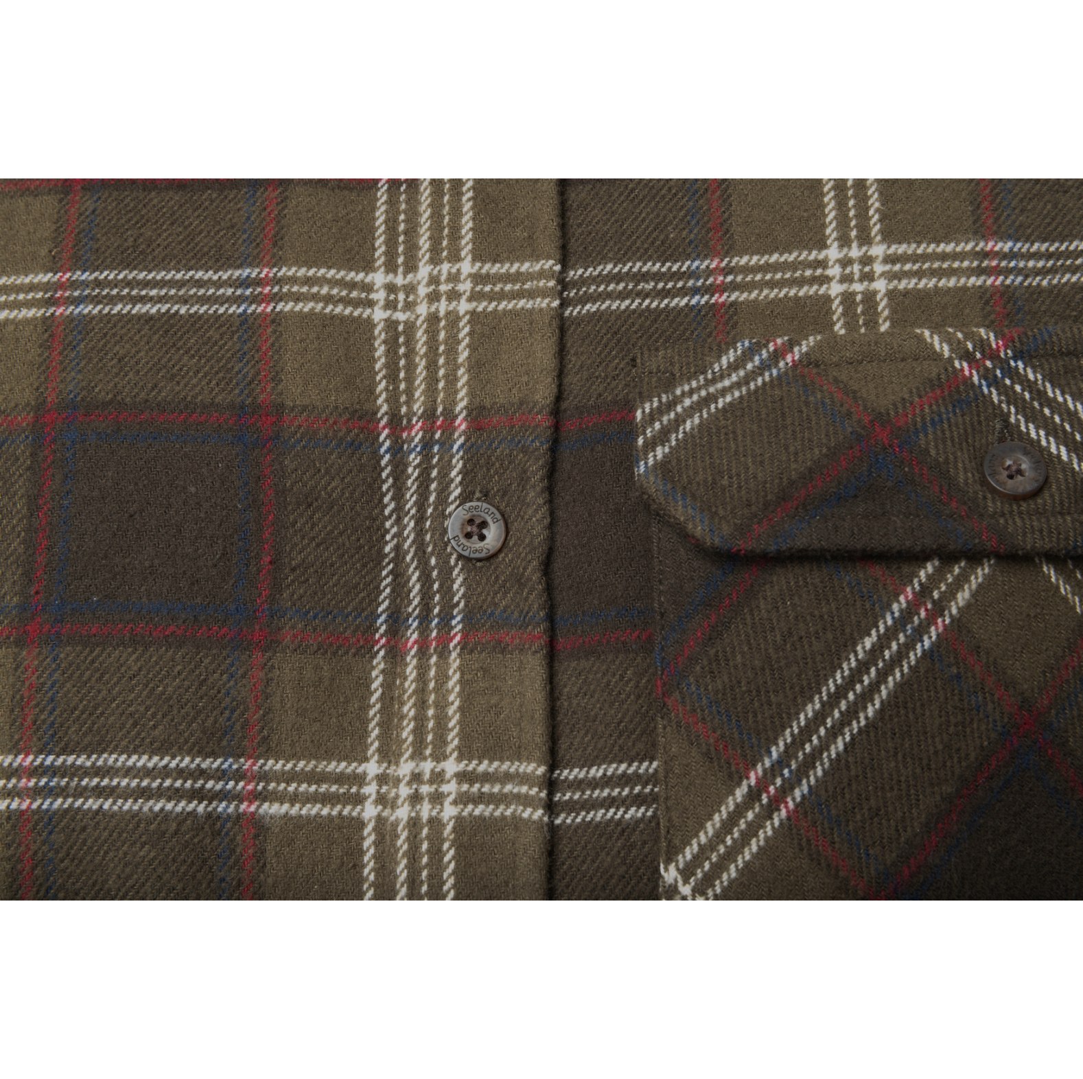 Seeland Flanellhemd Glen Pine Green Check - bei KOX online bestellen | XXSL3028003