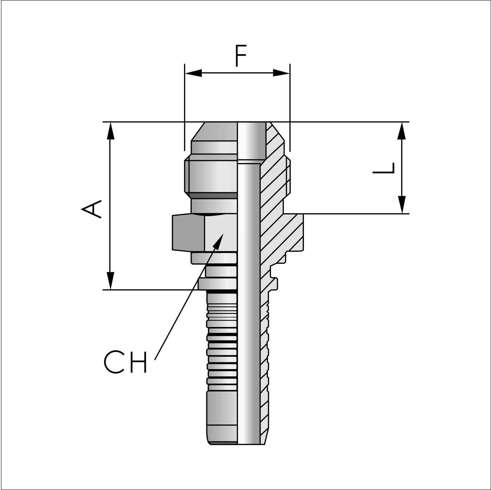  Raccord  sertir JIC 1