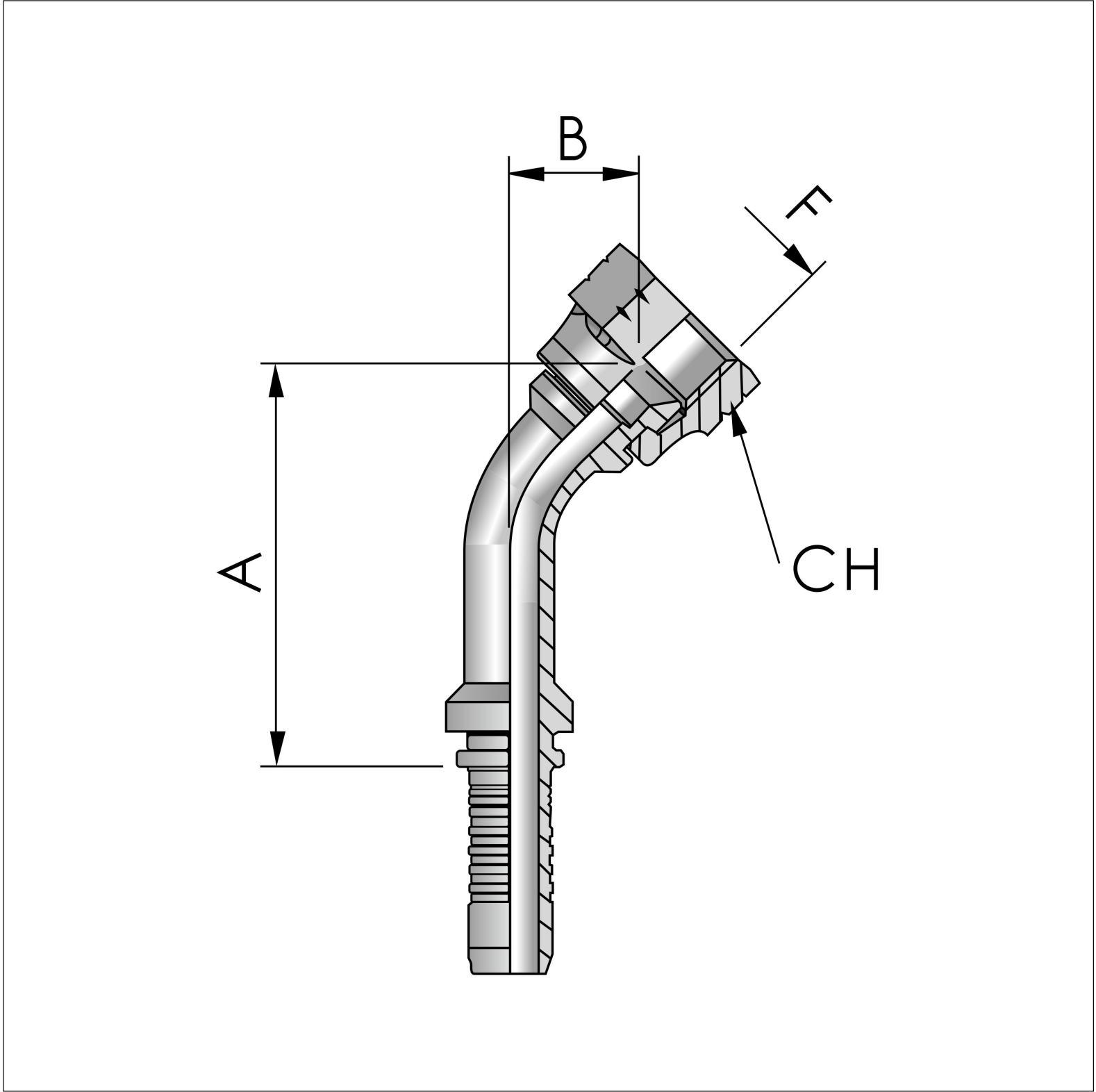 FB Hydraulic Pressnippel JIC - bei KOX online bestellen | XXST4241-0000