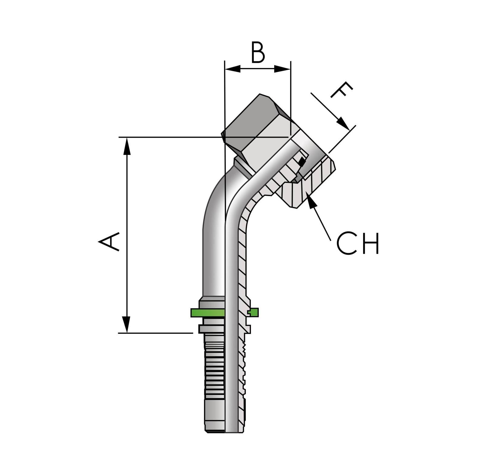 FB Hydraulic Pressnippel DKOL - bei KOX online bestellen | XXST4341-0000