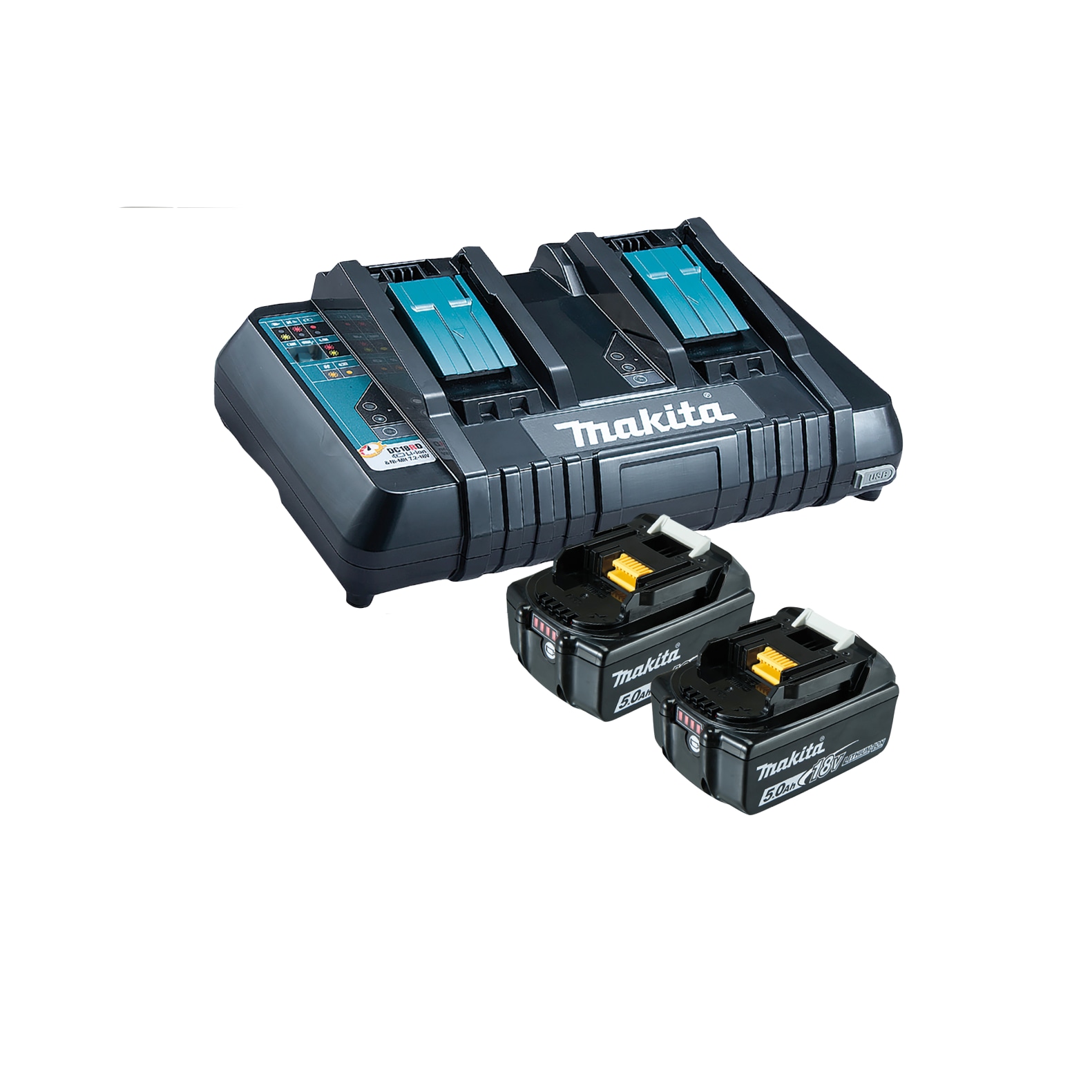 Makita Set Akku und Ladegert / Makita Power Source Kit inkl. 3,0 Ah, 2 x 18 V Akkus - bei KOX online bestellen | XXMAK-PSK-3.0