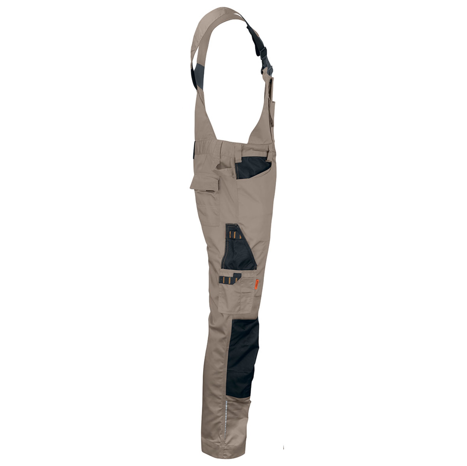 Jobman Latzhose 3730 Khaki/Schwarz Gre 58 - bei KOX online bestellen | XXJB3730K-58