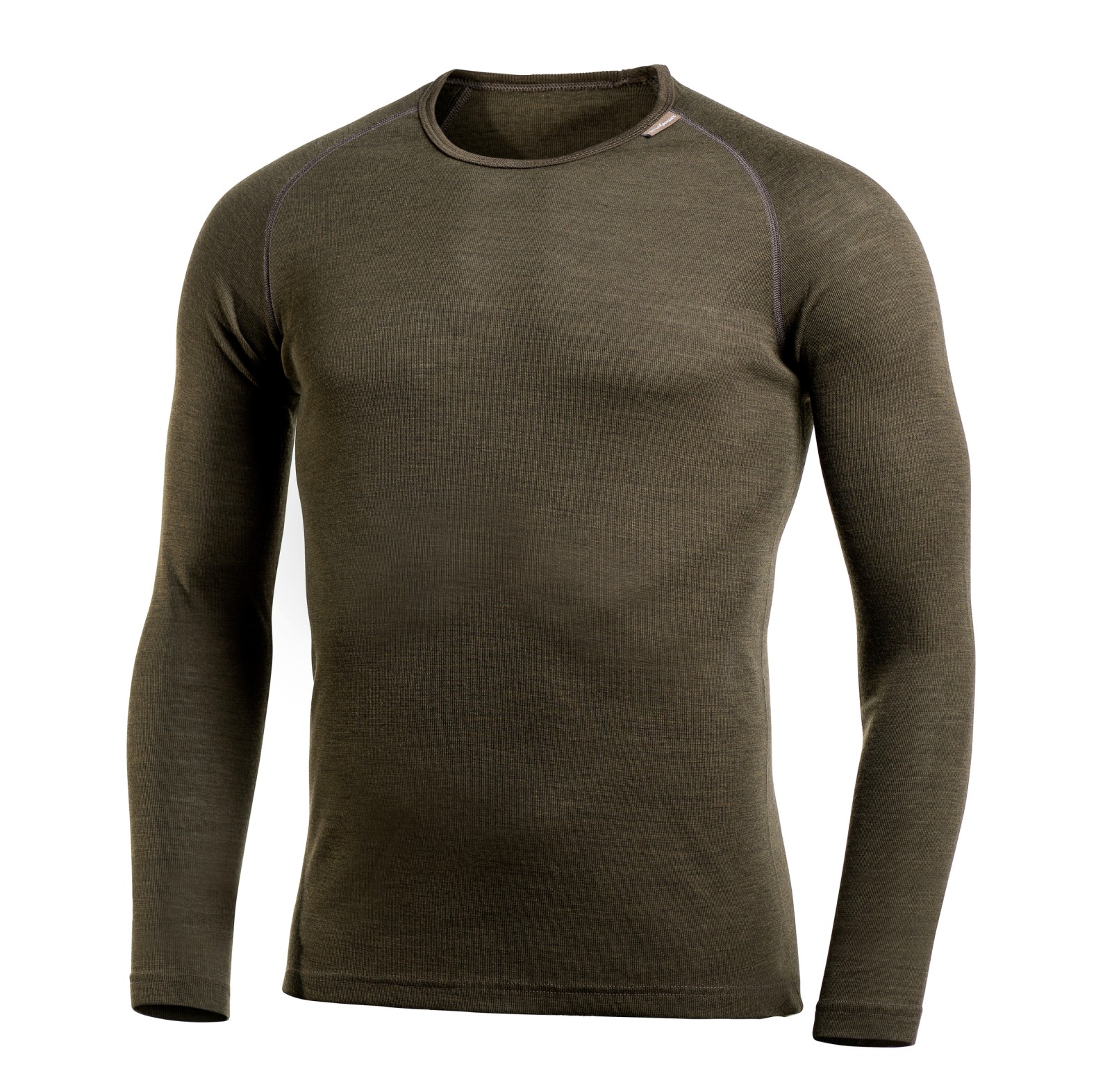  Woolpower Crewneck LITE hemd met ronde hals / shirt lange mouwen van merinowol pine green - bij KOX online bestellen | XXWP7111GR 