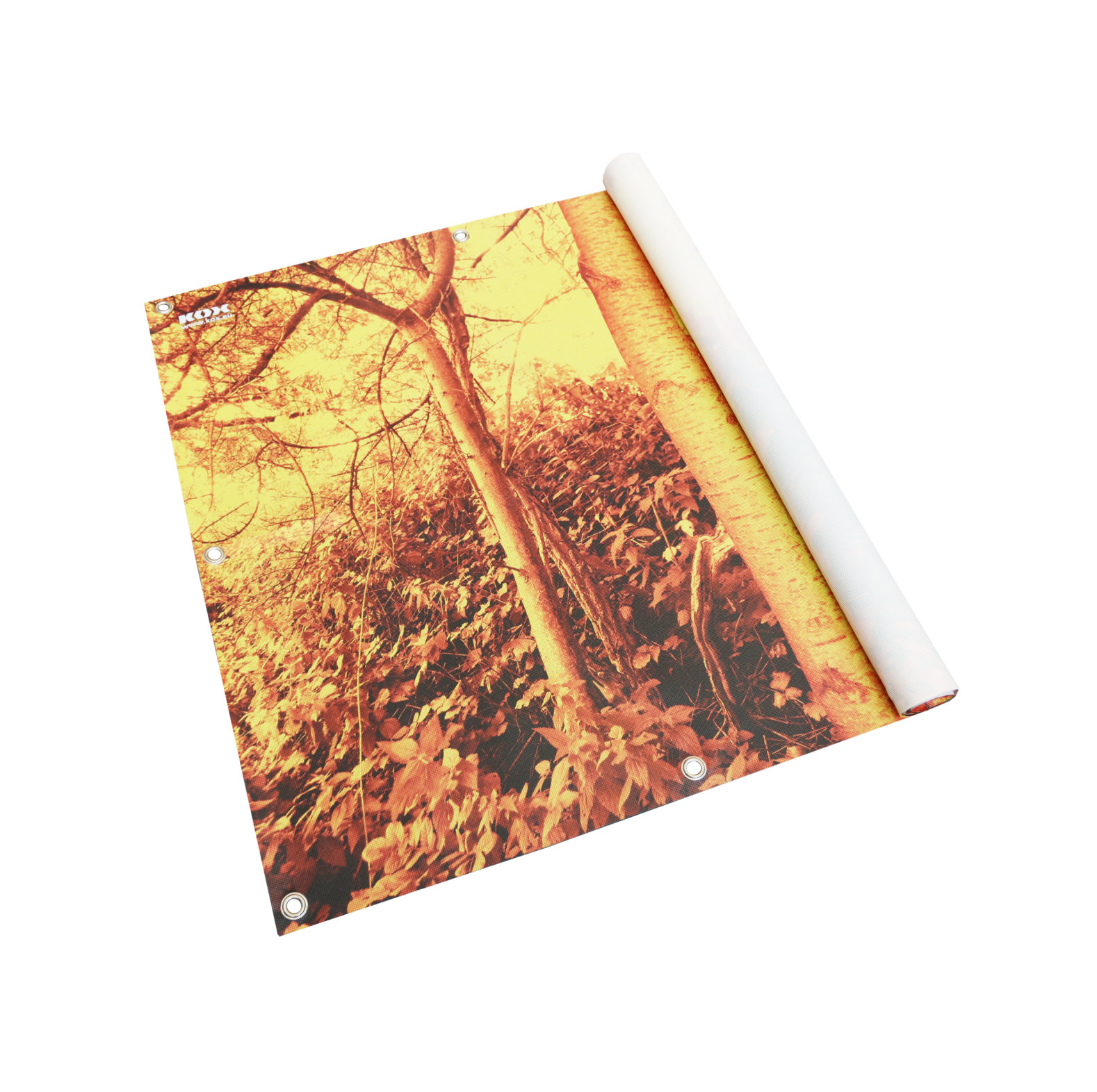 KOX waarschuwings-/camouflagenet bos 4 x 1 m met edelstalen oogjes - bij KOX online bestellen | XX9756